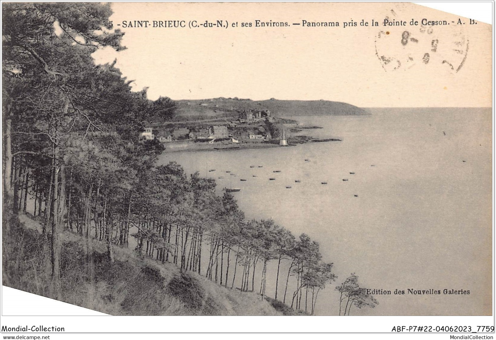ABFP7-22-0586 - SAINT-BRIEUC - Panorama Pris De La Pointe De Cesson  - Saint-Brieuc