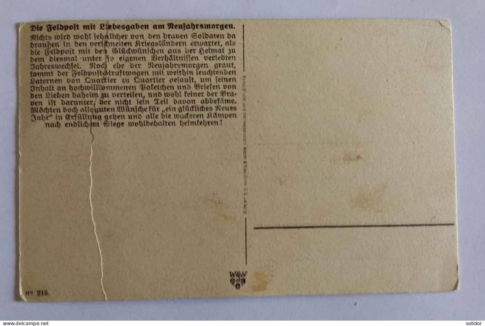 ALLEMAGNE SOLDATS 1914 CARTES VOEUX DESSINS - Other & Unclassified