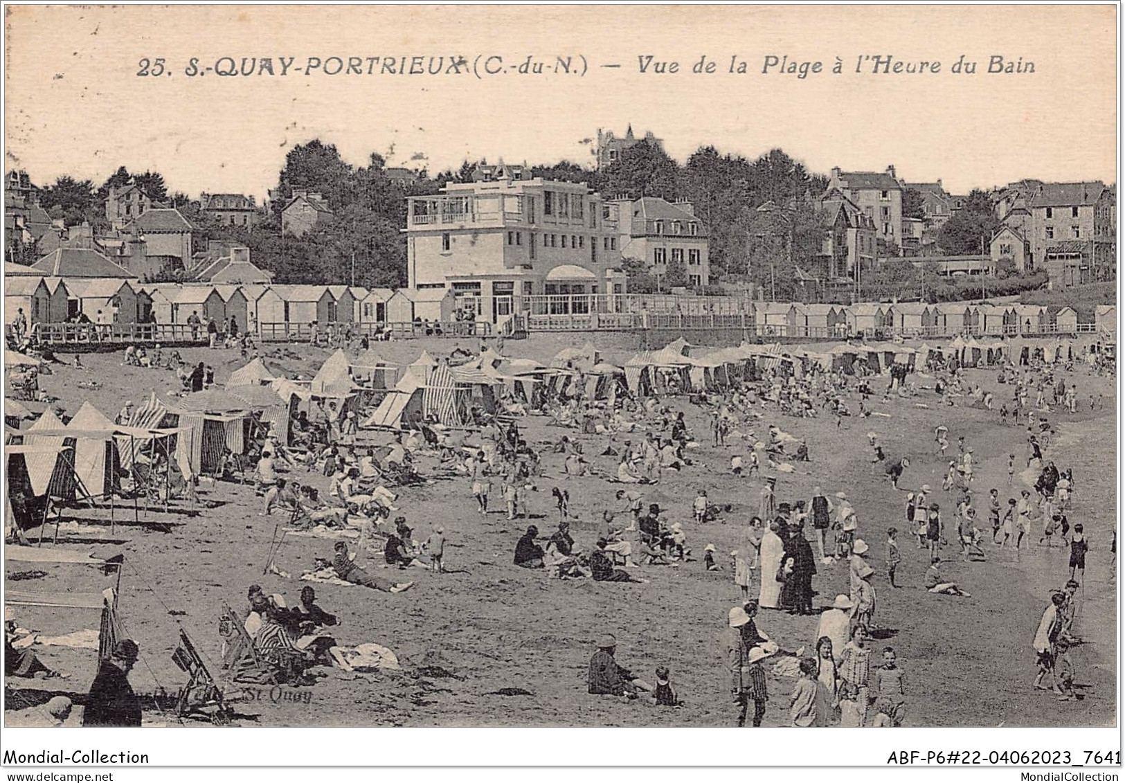 ABFP6-22-0526 - SAINT-QUAY-PORTRIEUX - Vue De La Plage A L'Heure Du Bain  - Saint-Quay-Portrieux