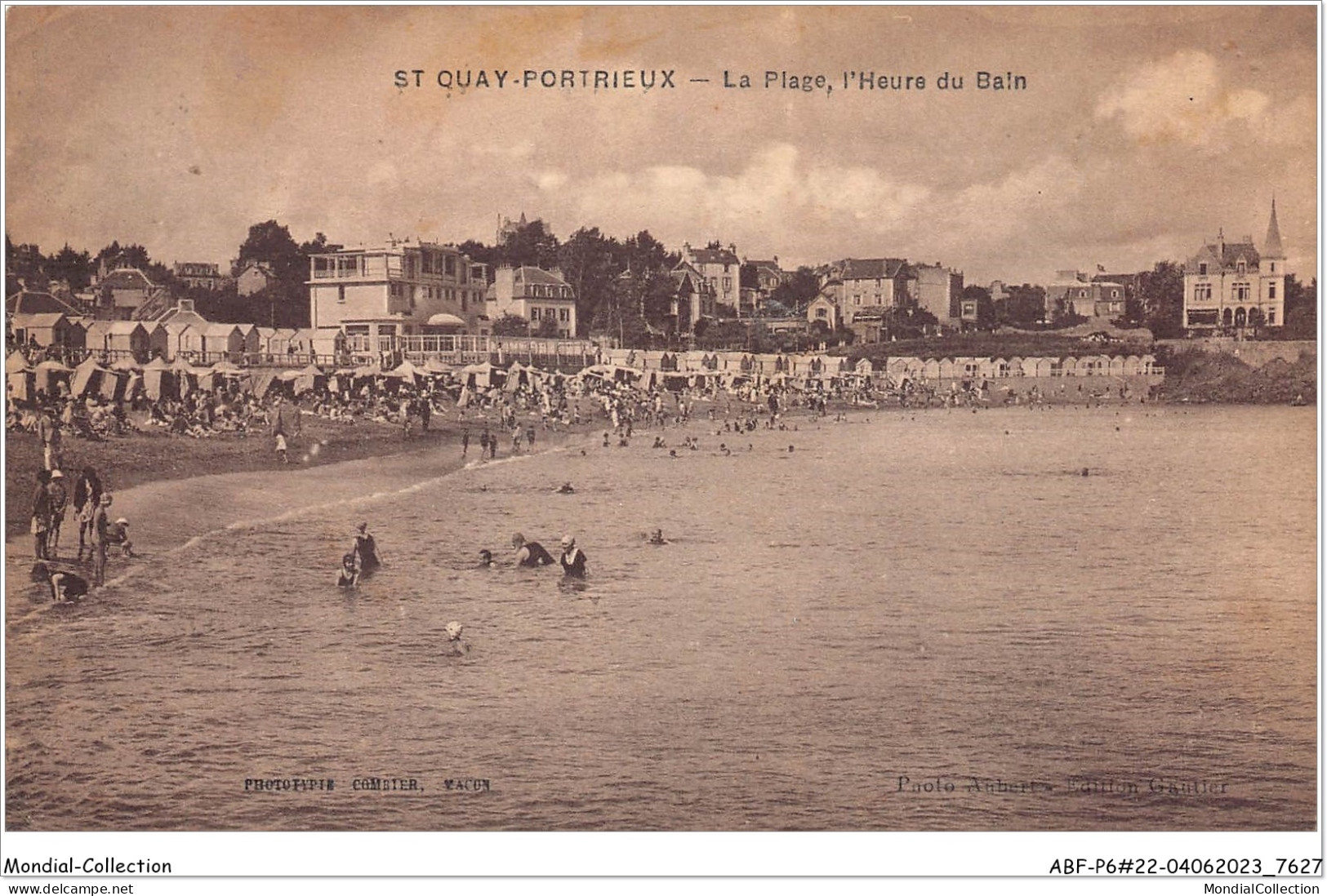 ABFP6-22-0519 - SAINT-QUAY-PORTRIEUX - La Plage -L'Heure Du Bain  - Saint-Quay-Portrieux