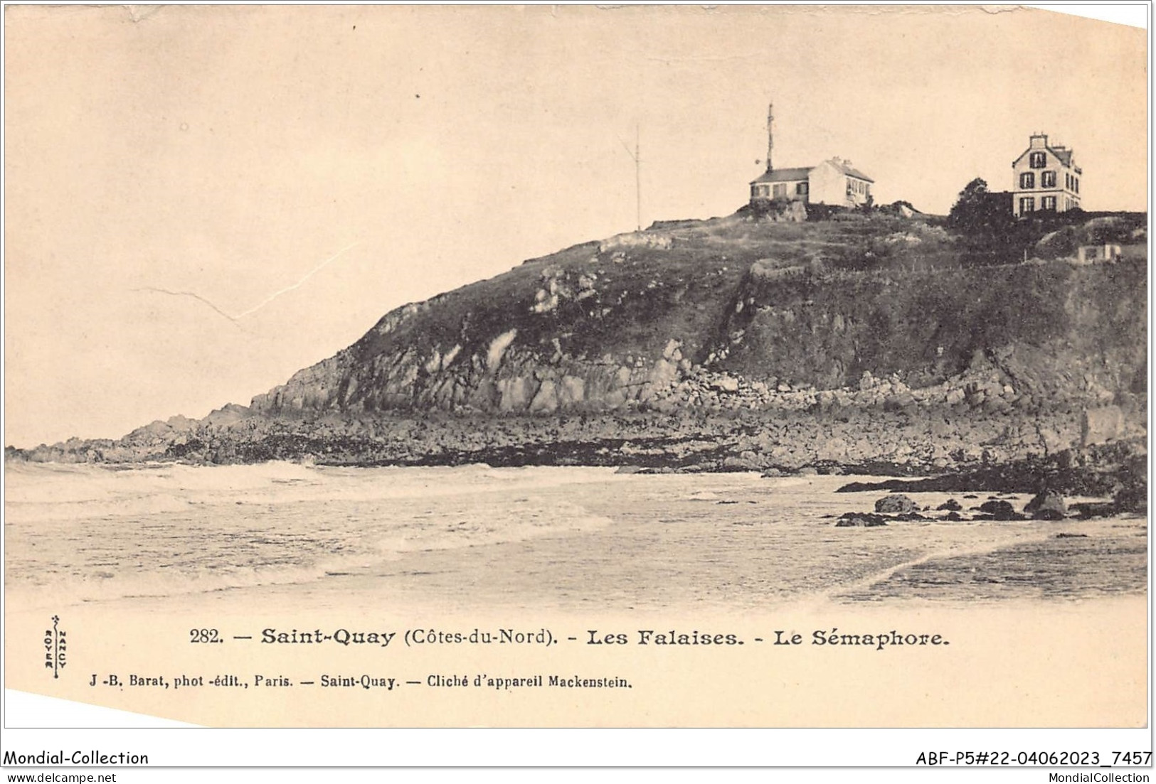 ABFP5-22-0434 - SAINT-QUAY-PORTRIEUX - Les Falaise -Le Semaphore - Saint-Quay-Portrieux