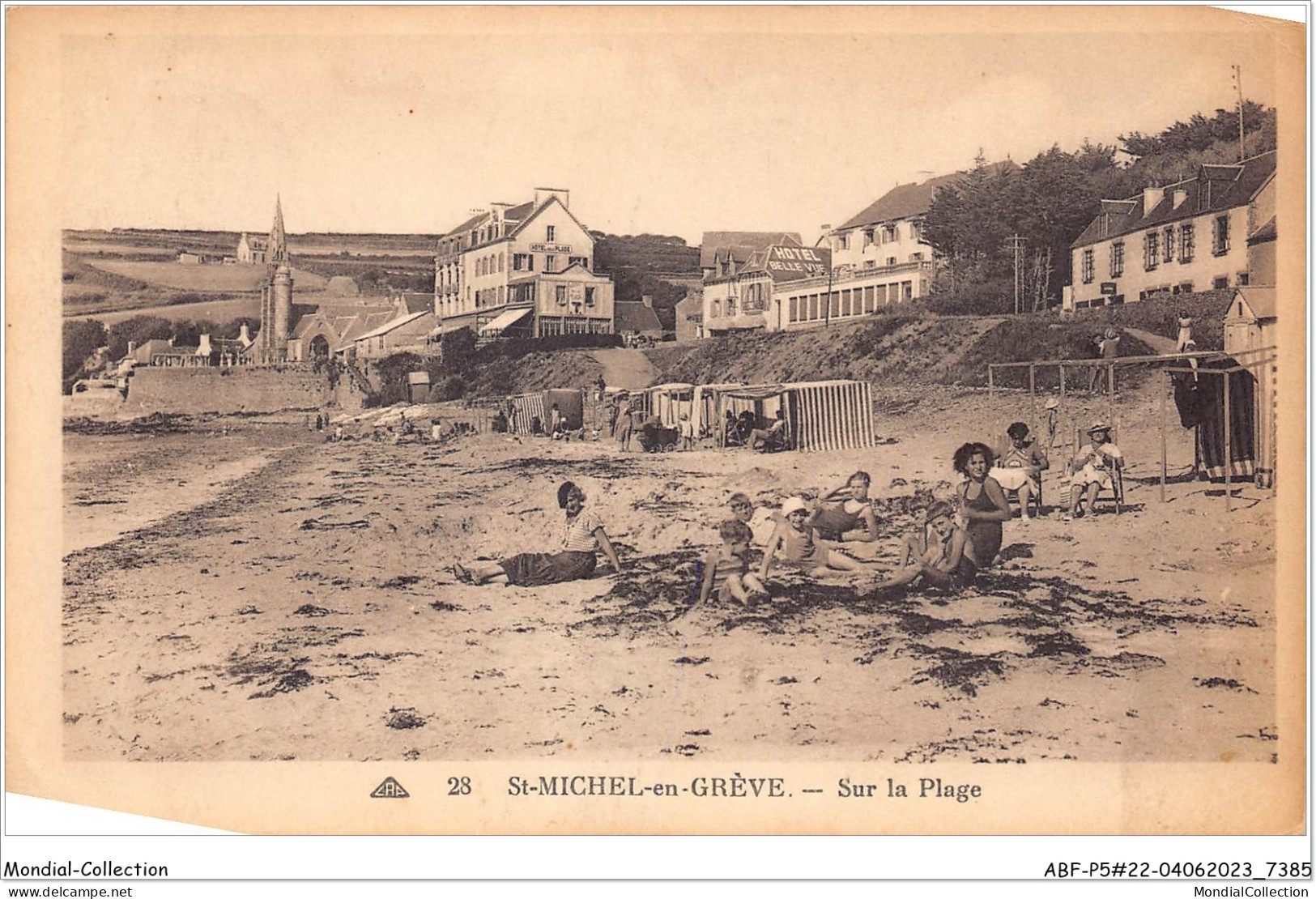 ABFP5-22-0398 - SAINT-MICHEL-EN-GREVE - Sur La Plage  - Saint-Michel-en-Grève