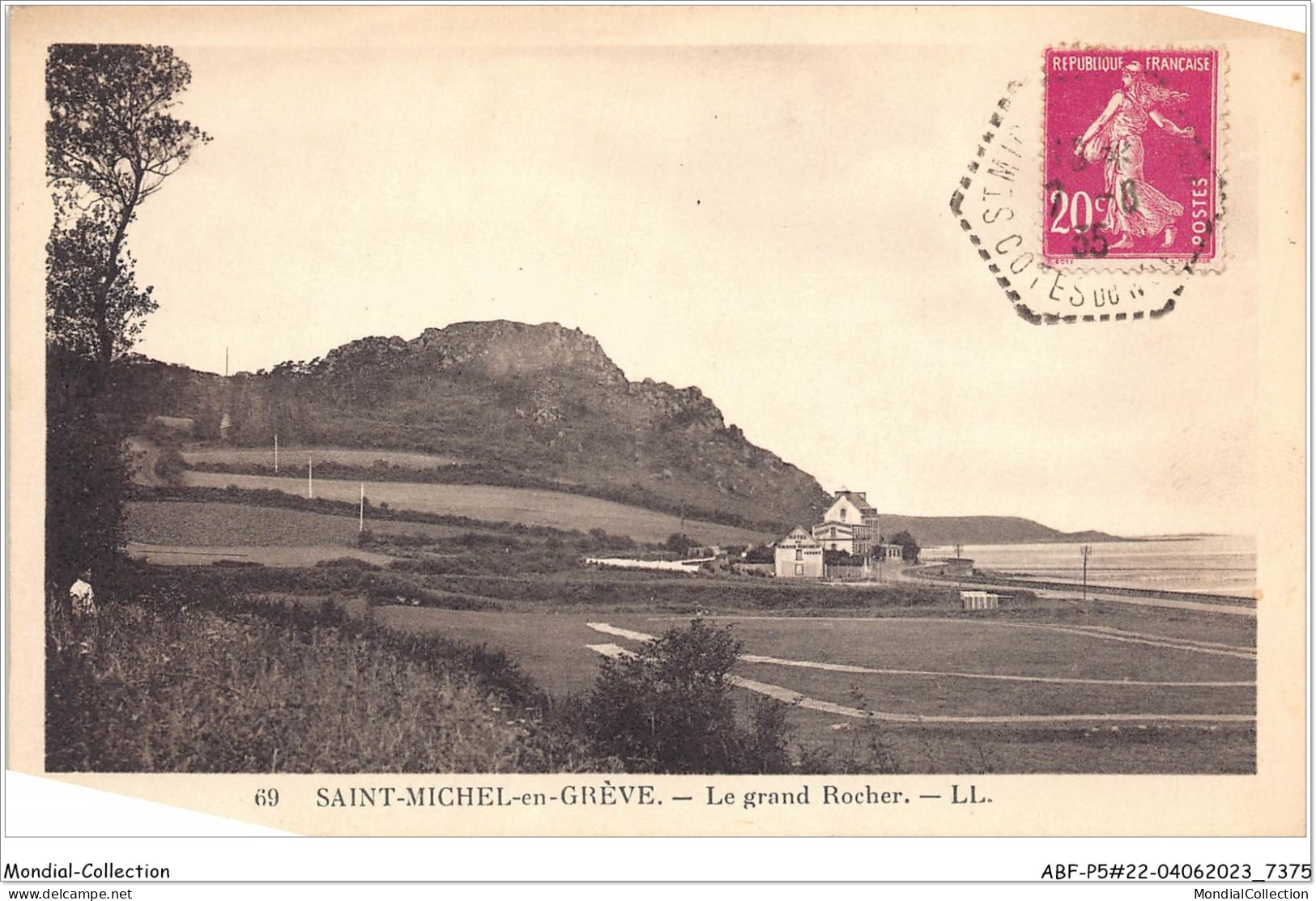 ABFP5-22-0393 - SAINT-MICHEL-EN-GREVE - Le Grand Rocher  - Saint-Michel-en-Grève