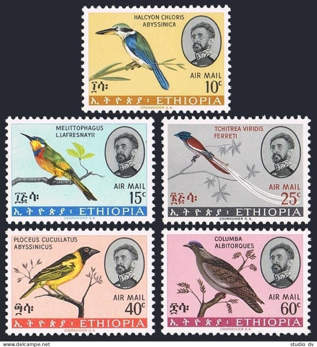 Ethiopia C97-C101, MNH. Michel 524-528. Birds 1966. - Ethiopia