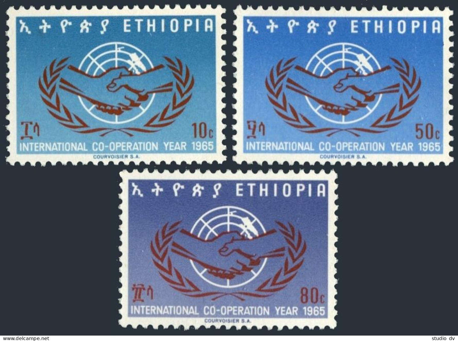 Ethiopia 449-451,MNH.Michel 518-520. Cooperation Year ICY-1965. - Ethiopia
