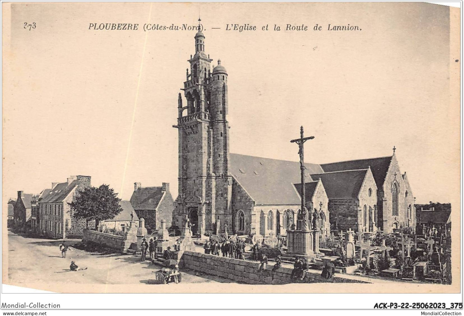 ACKP3-22-0189 - PLOUBEZRE - L'église Et La Route De Lannion - Lannion