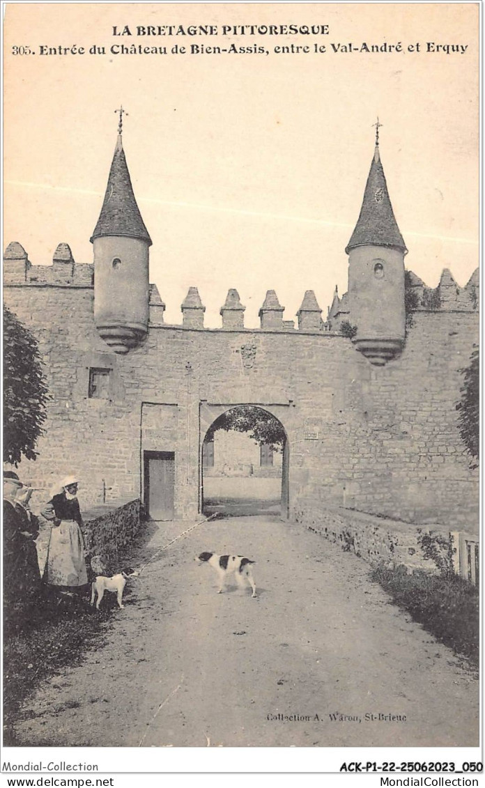 ACKP1-22-0026 - Entrée Du Château De Bien-assis Entre VAL-ANDRE ET ERQUY - Pléneuf-Val-André