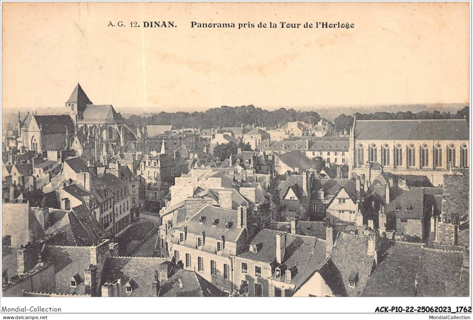 ACKP10-22-0878 - DINAN - Panorama Pris De La Tour De L'horloge - Dinan