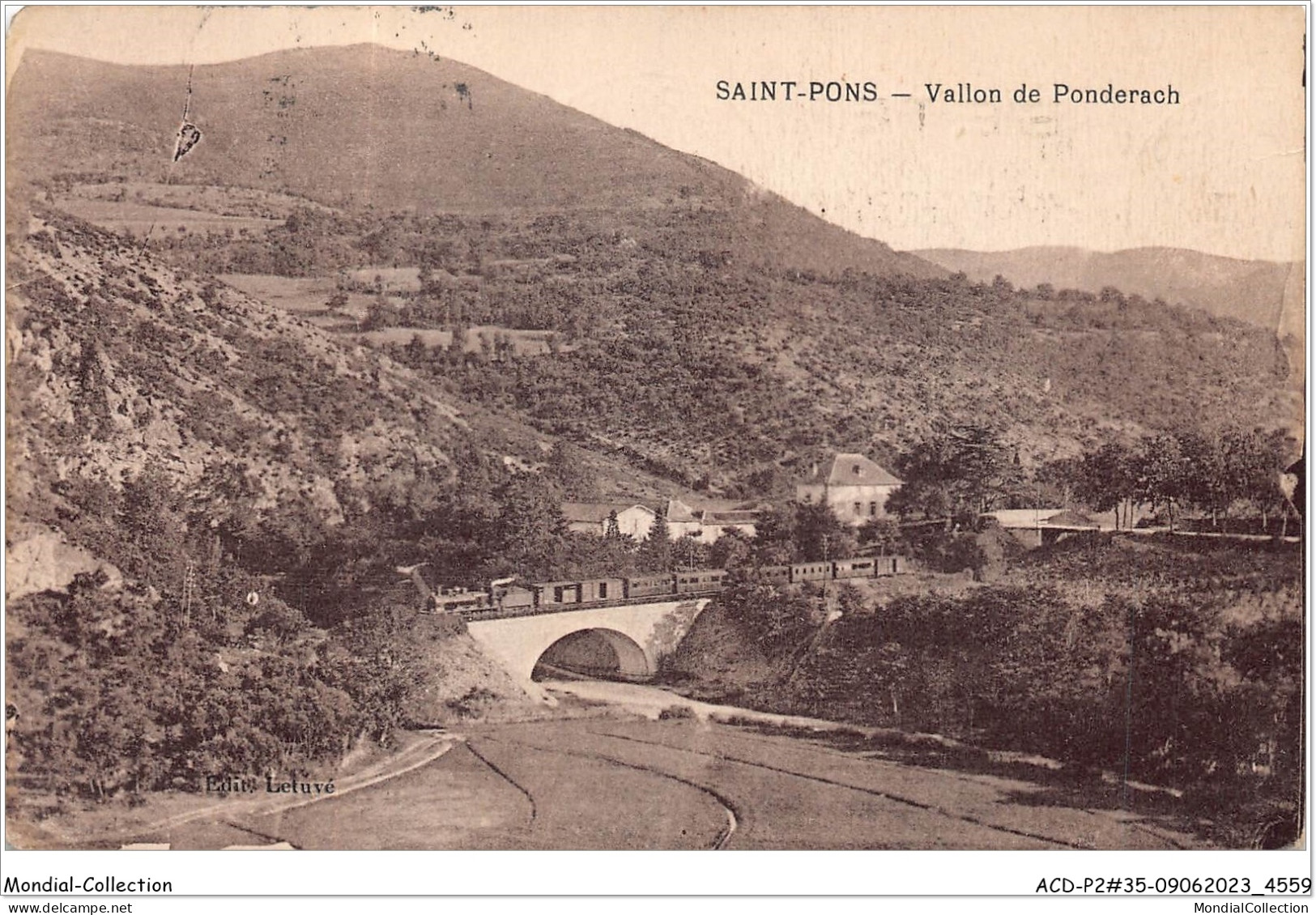 ACDP2-35-0096 - SAINT-PONS - Vallon De Ponderach - Saint-Pons-de-Mauchiens