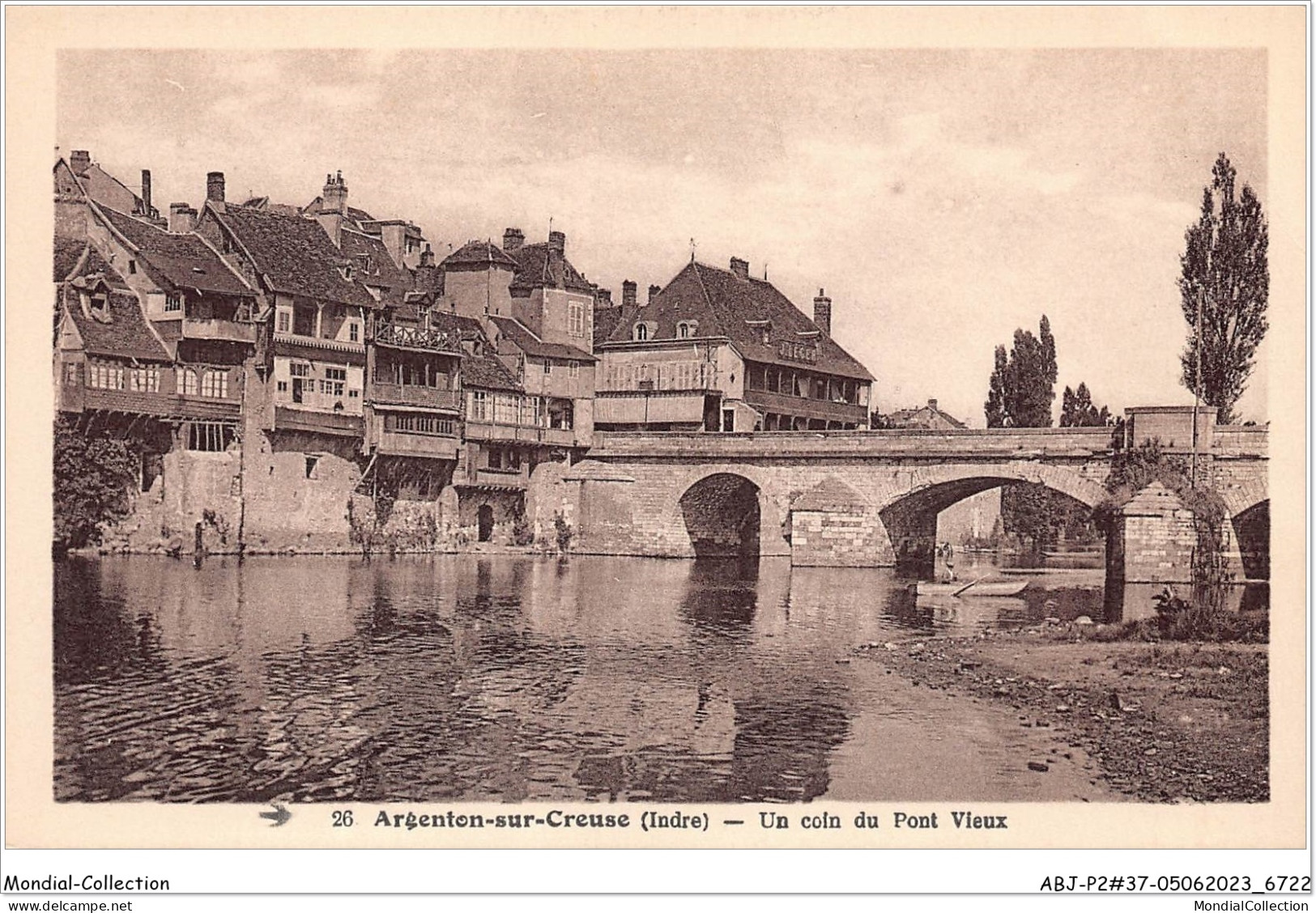 ABJP2-37-0176 - ARGENTON-SUR-CREUSE - Un Coin Du Pont Vieux - Autres & Non Classés