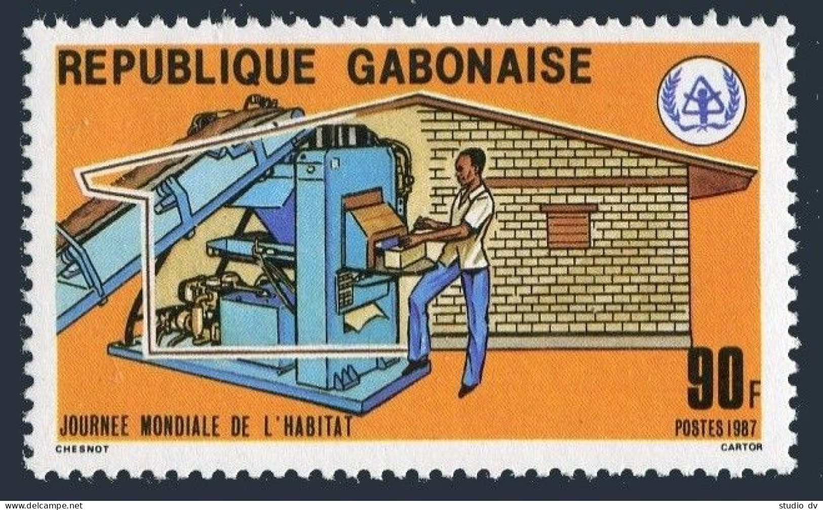 Gabon 623,MNH.Michel 994. Year Of Shelter For The Homeless IYSH-1987. - Gabon