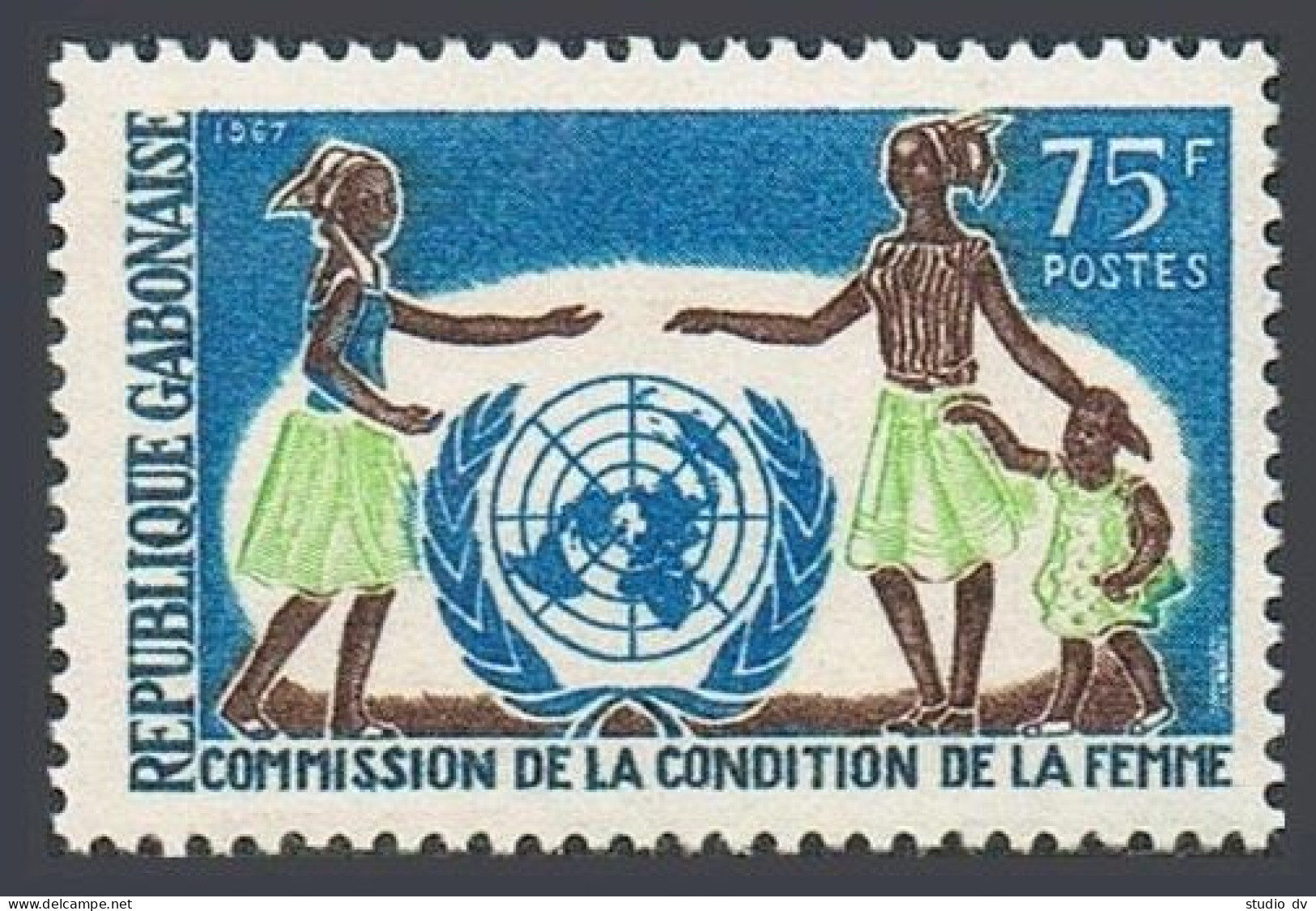 Gabon 220,hinged.Michel 285. UN Commission For Women,1967. - Gabon
