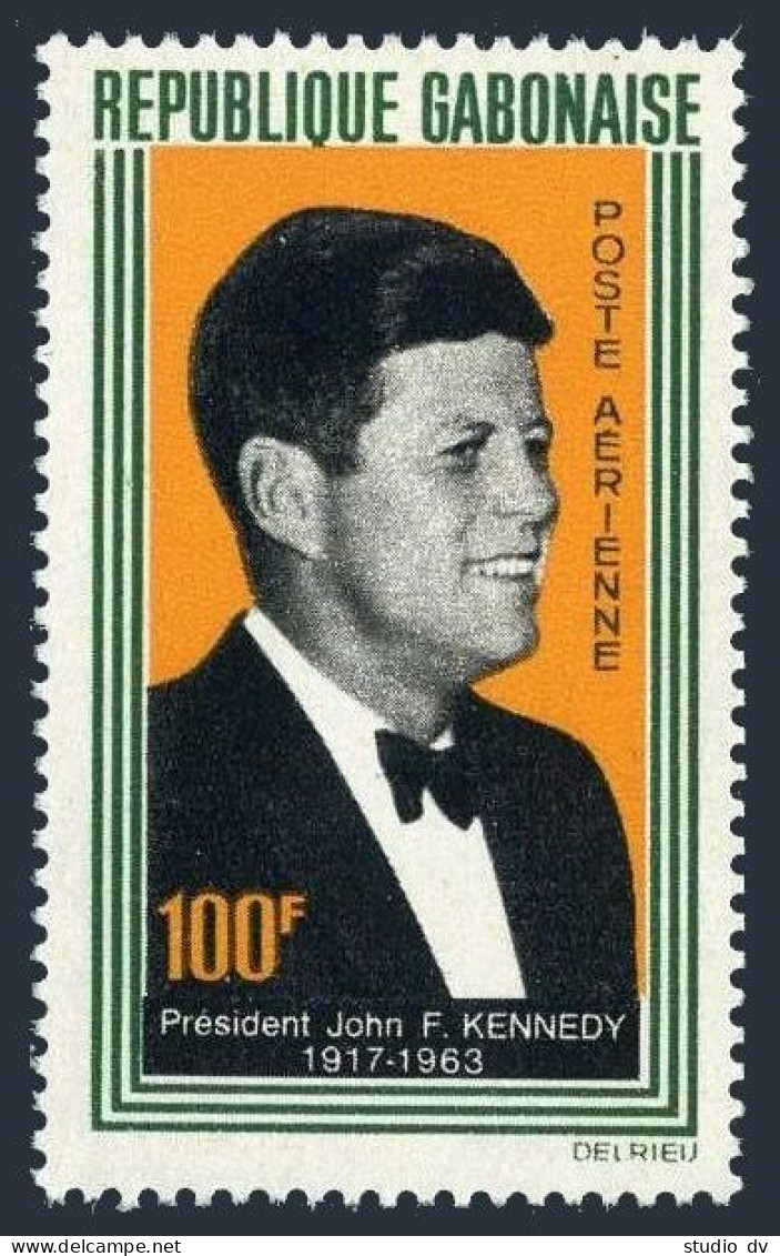 Gabon C27, MNH. Michel 213. President John F. Kennedy, 1964. - Gabon