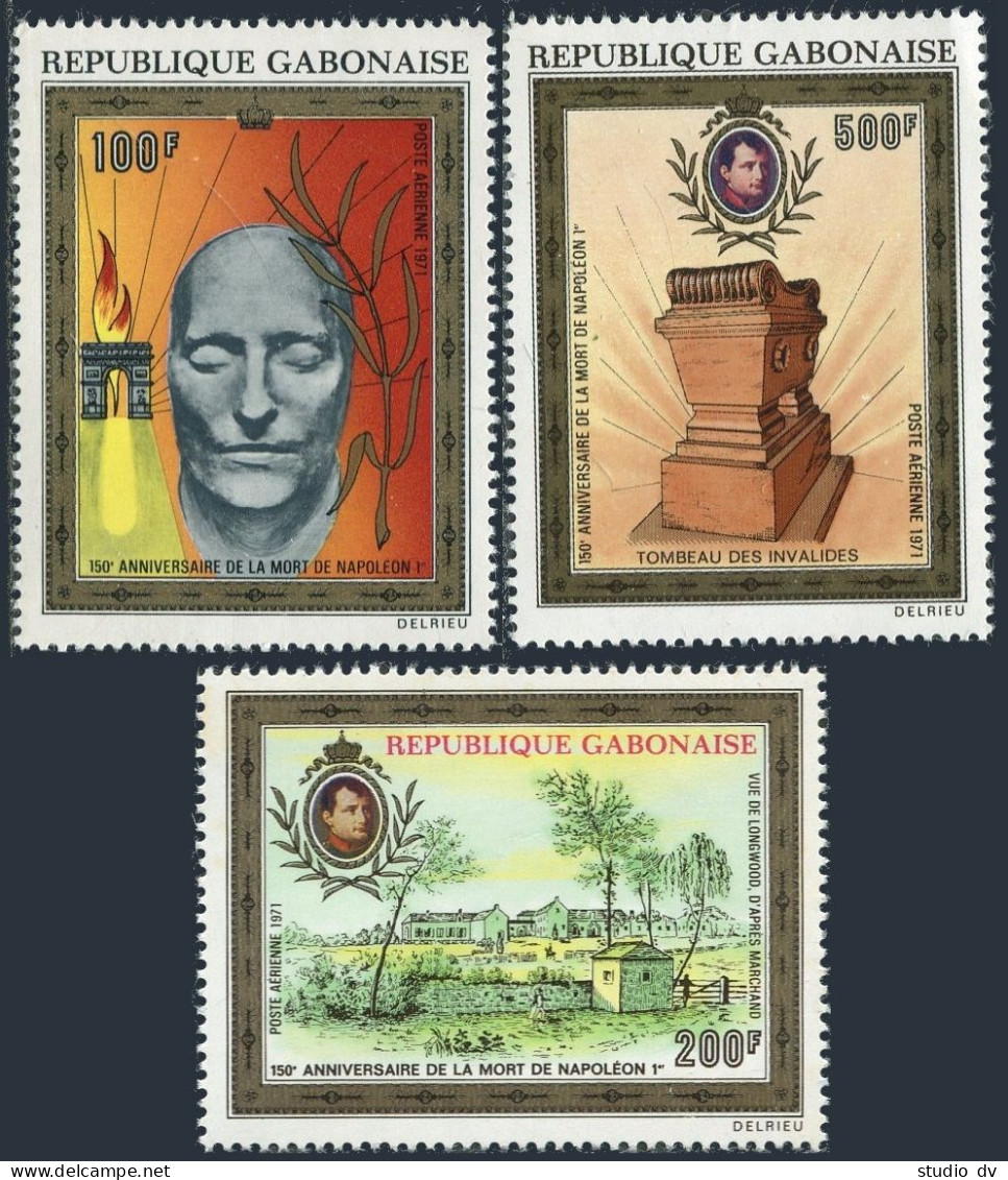 Gabon C112-C114, MNH. Michel 431-433. Napoleon Bonaparte, 1971. - Gabon