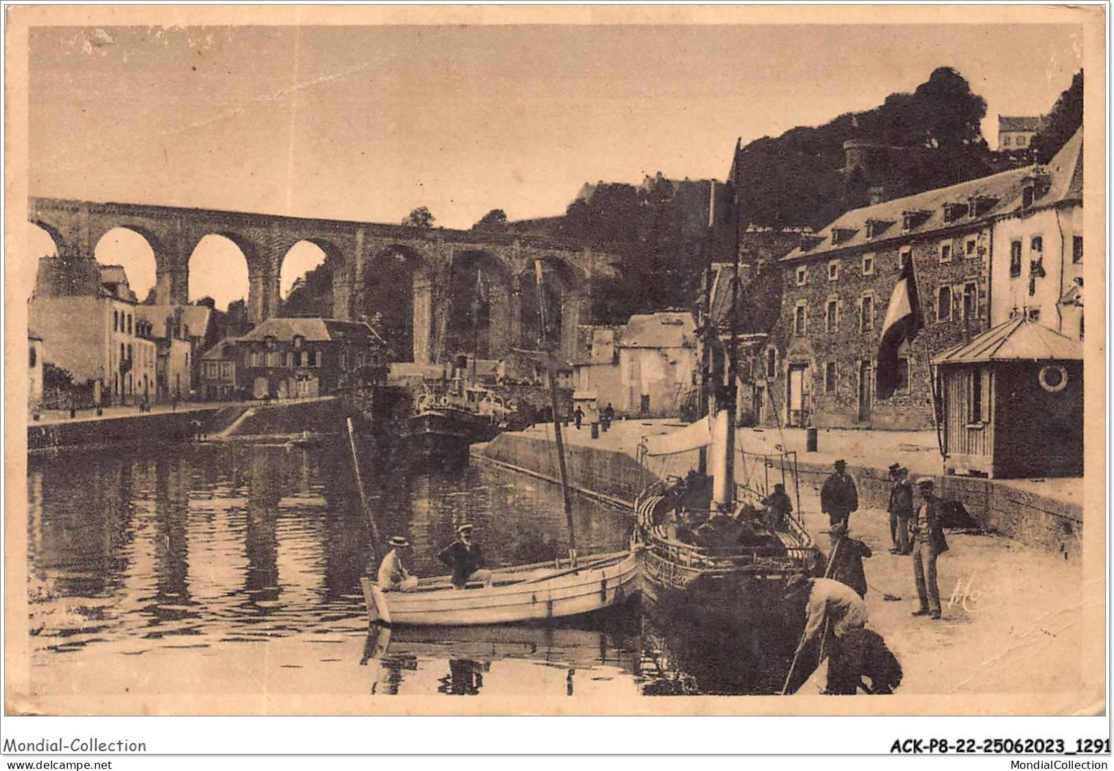 ACKP8-22-0642 - Les Bords De La Rance - DINAN - Le Port Et Le Viaduc  - Dinan