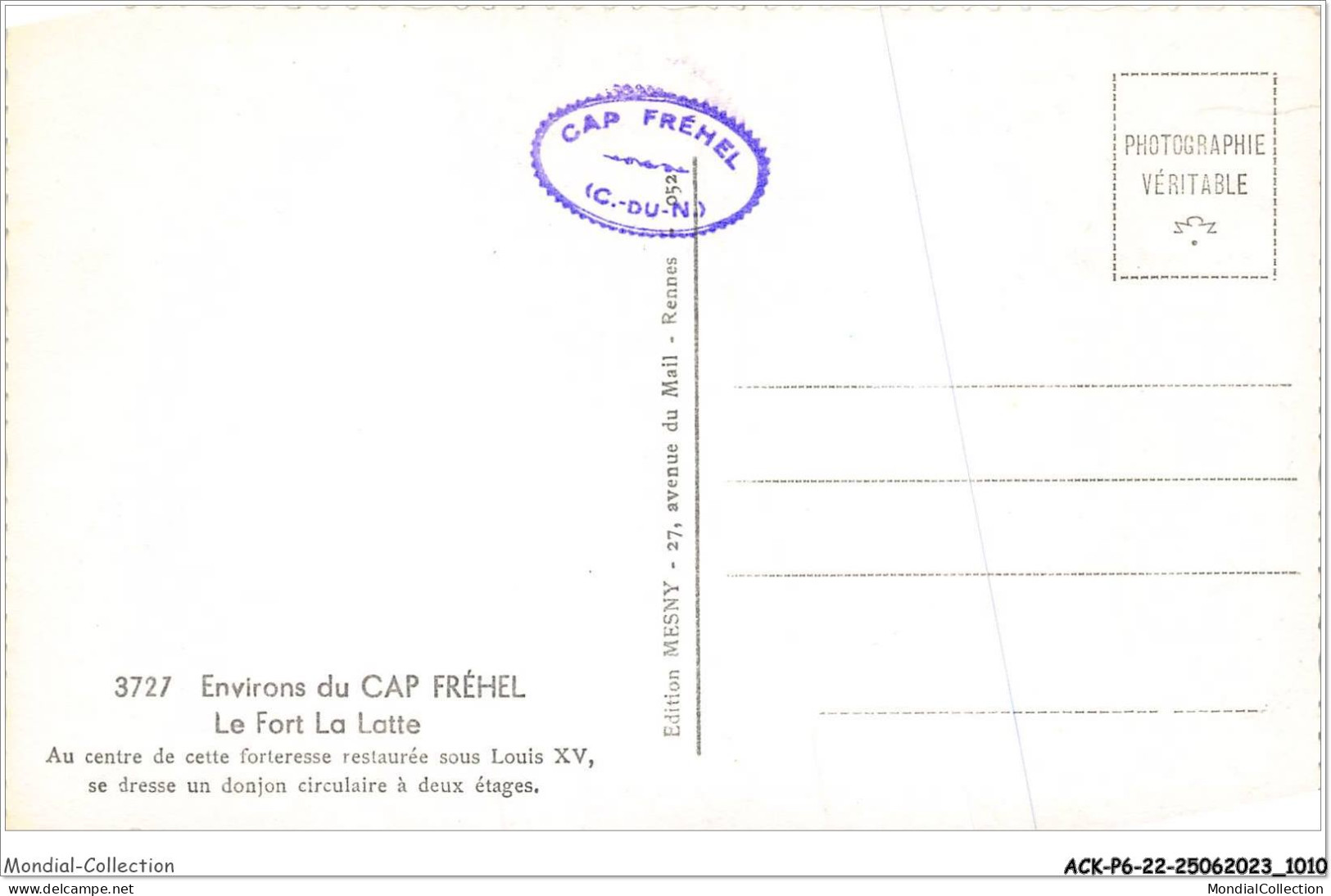 ACKP6-22-0501 - Environs Du CAP FREHEL - Le Fort La Latte  - Cap Frehel