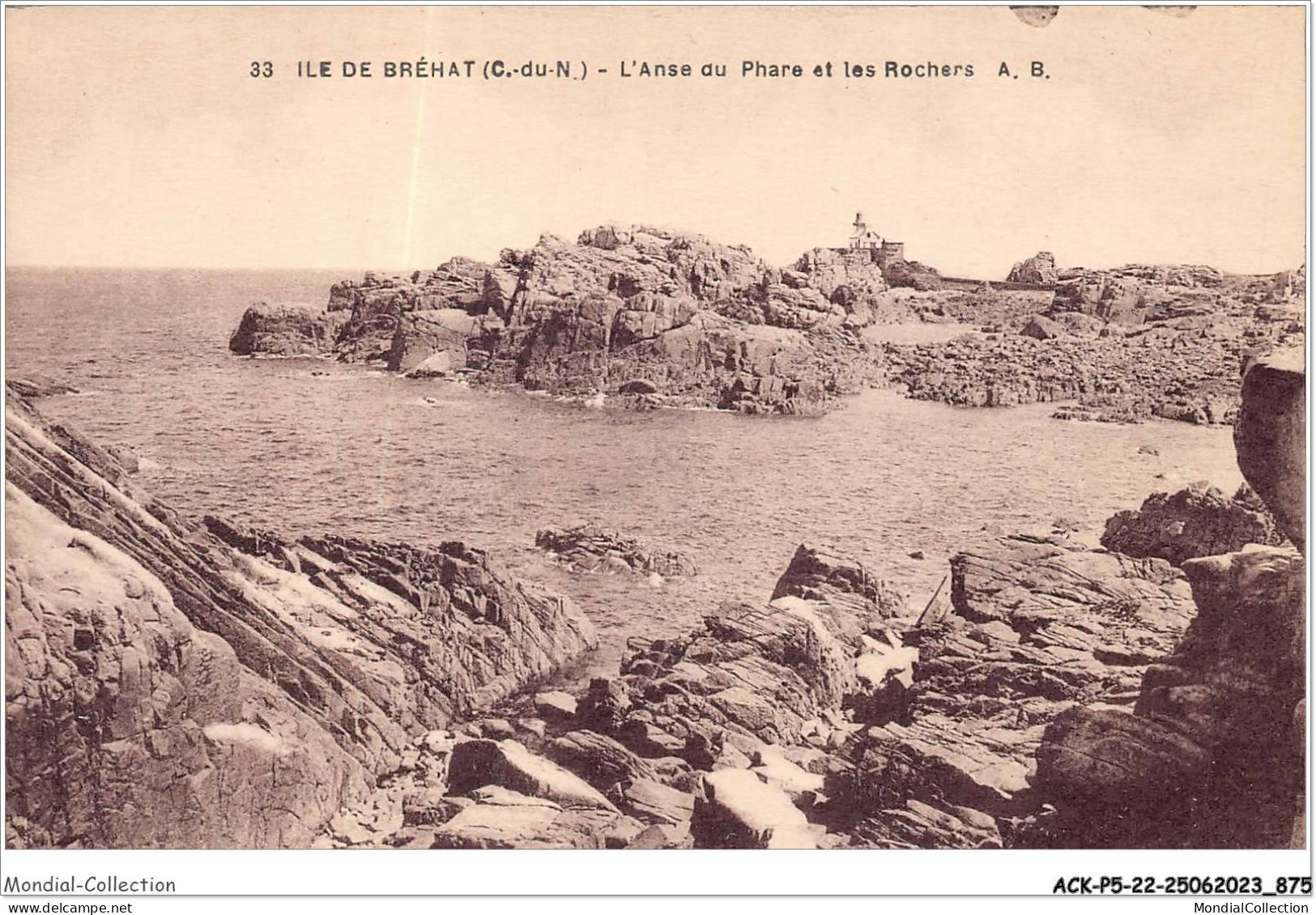 ACKP5-22-0434 - ILE DE BREHAT - L'anse Du Phare Et Les Rochers - Ile De Bréhat