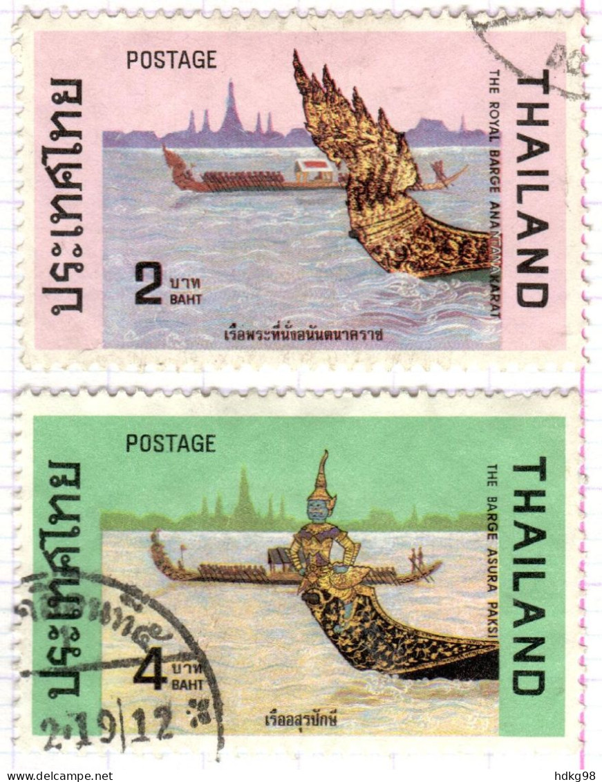 T+ Thailand 1975 Mi 785 788 Barkassen - Thaïlande
