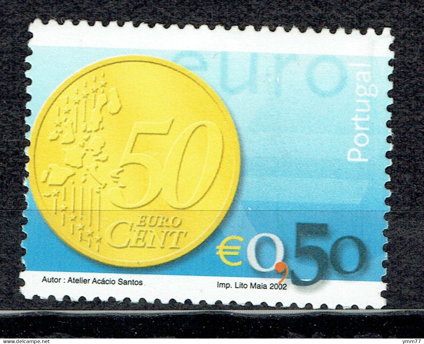 1er Janvier 2002 : Mise En Circulation Des Pièces Et Billets En Euros : 50 Centimes - Ungebraucht