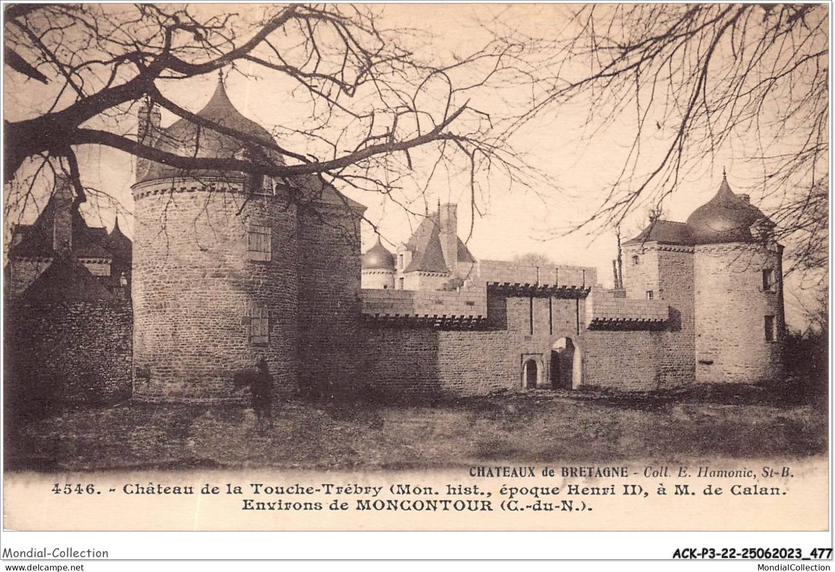ACKP3-22-0240 - Château De La Touche-trébry à M De Calan - Environs De MONCONTOUR  - Moncontour