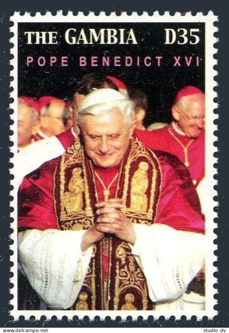 Gambia 2973, MNH. Pope Benedict XVI, 2005. - Gambia (1965-...)