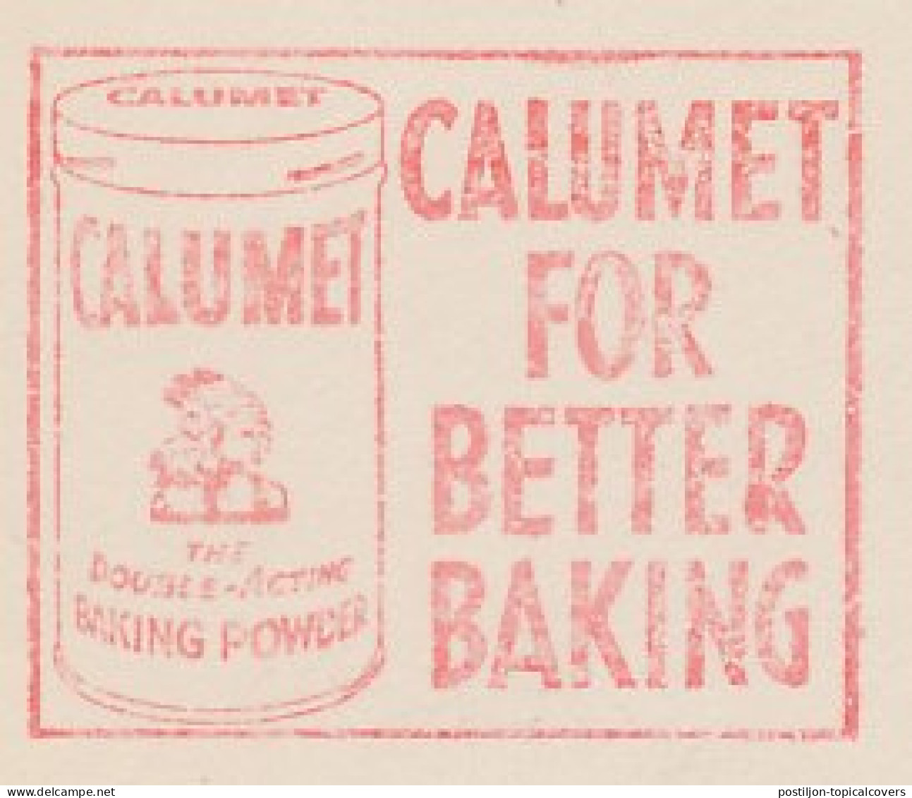 Meter Cut USA 1940 Indian - Baking Powder - Calumet - Indianer