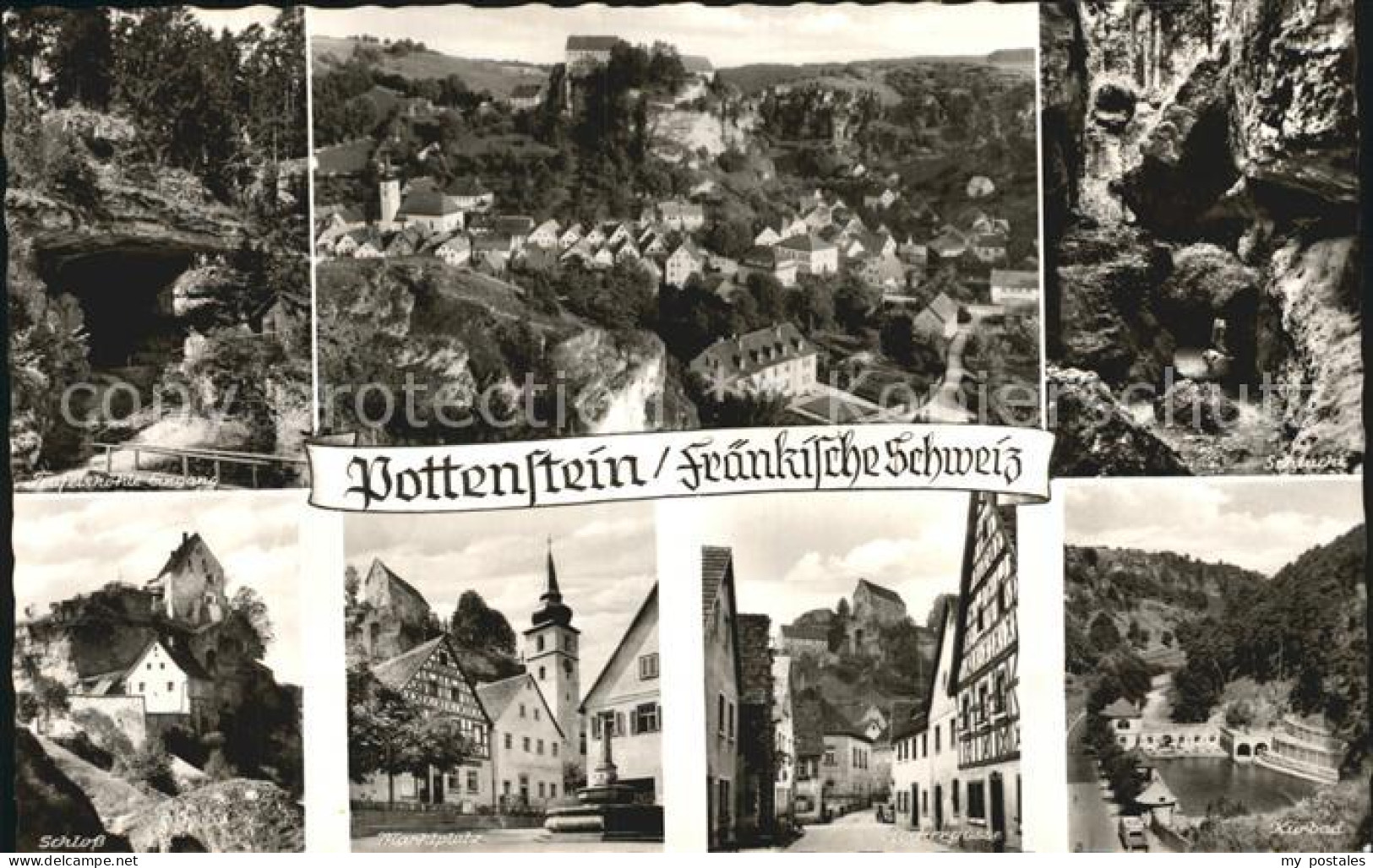 72539523 Pottenstein Oberfranken Schloss Ortspartien Pottenstein - Pottenstein