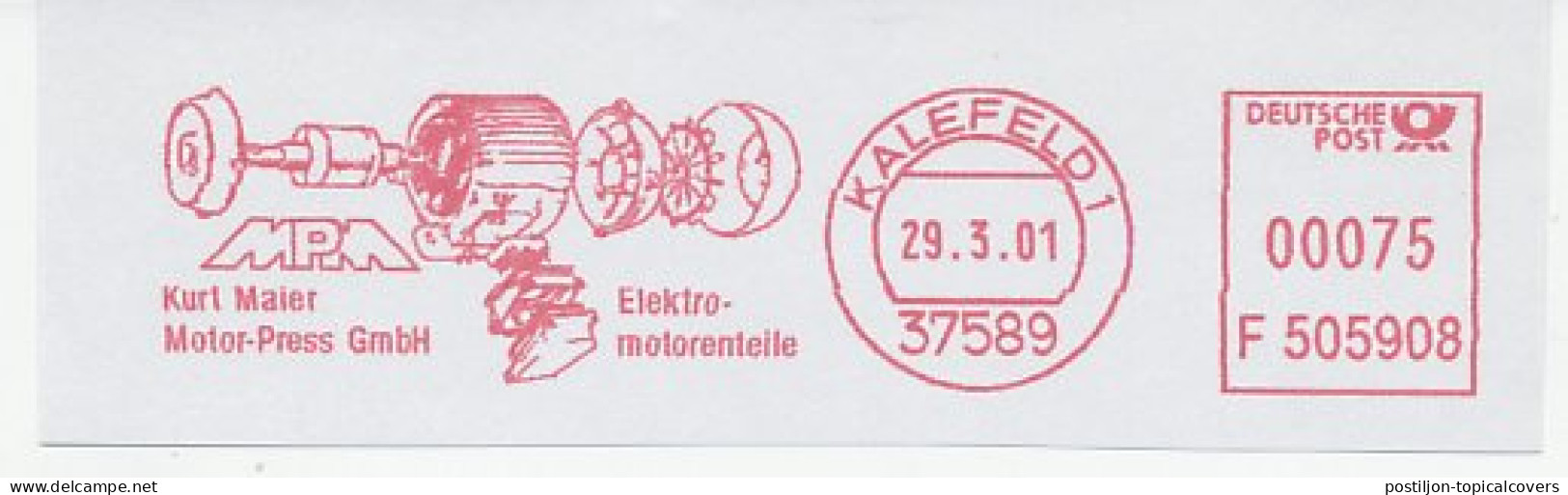 Meter Cut Germany 2001 Electromotor - Other & Unclassified