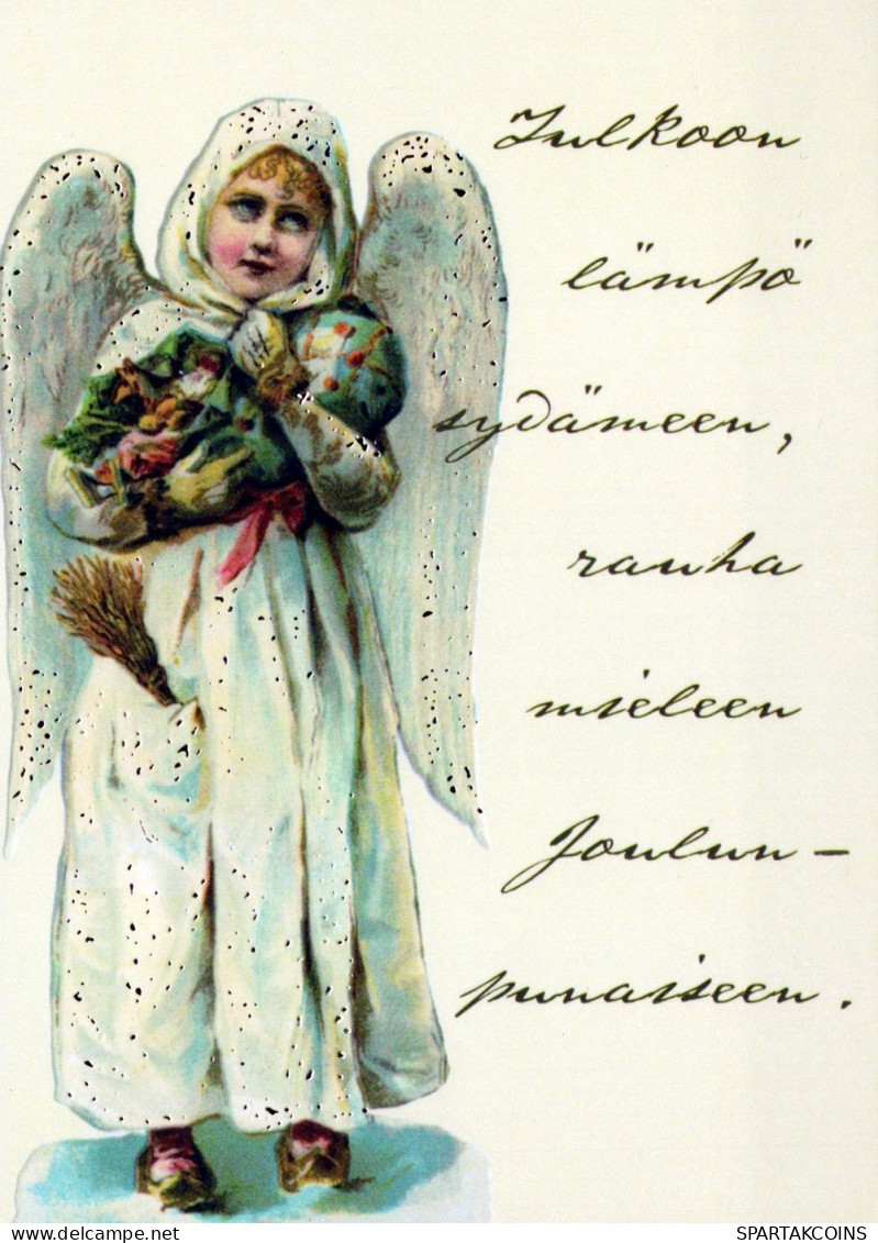 ANGELO Buon Anno Natale Vintage Cartolina CPSM #PAJ360.IT - Angels