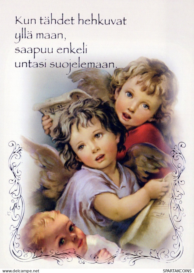 ANGELO Buon Anno Natale Vintage Cartolina CPSM #PAJ104.IT - Angels