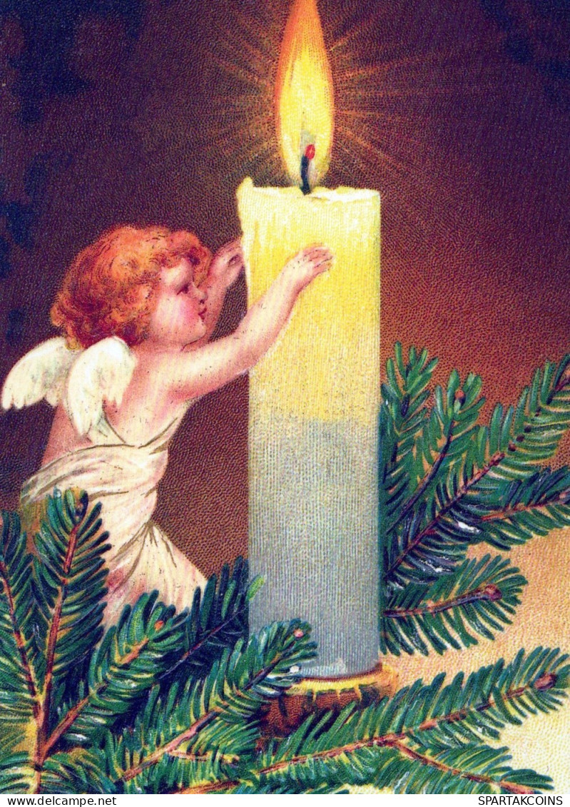 ANGELO Buon Anno Natale Vintage Cartolina CPSM #PAJ237.IT - Angels