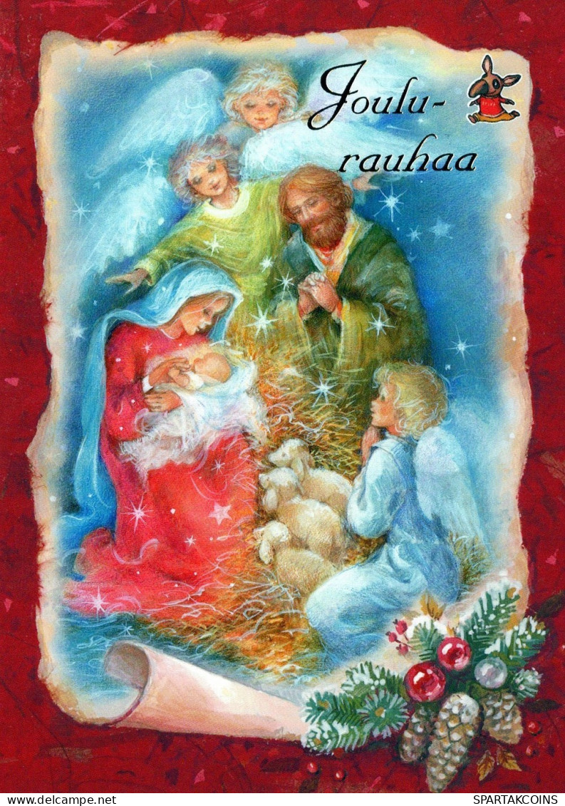 ANGELO Buon Anno Natale Vintage Cartolina CPSM #PAH784.IT - Angels