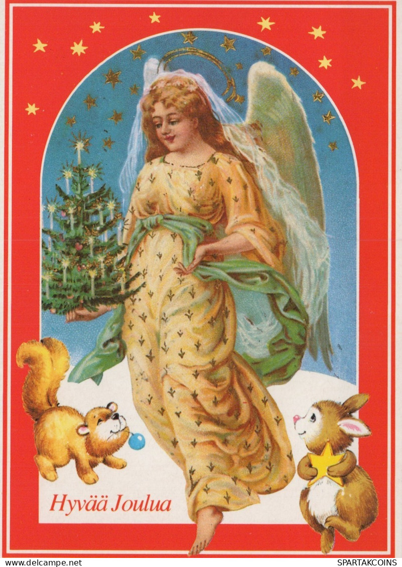 ANGELO Buon Anno Natale Vintage Cartolina CPSM #PAH663.IT - Angels