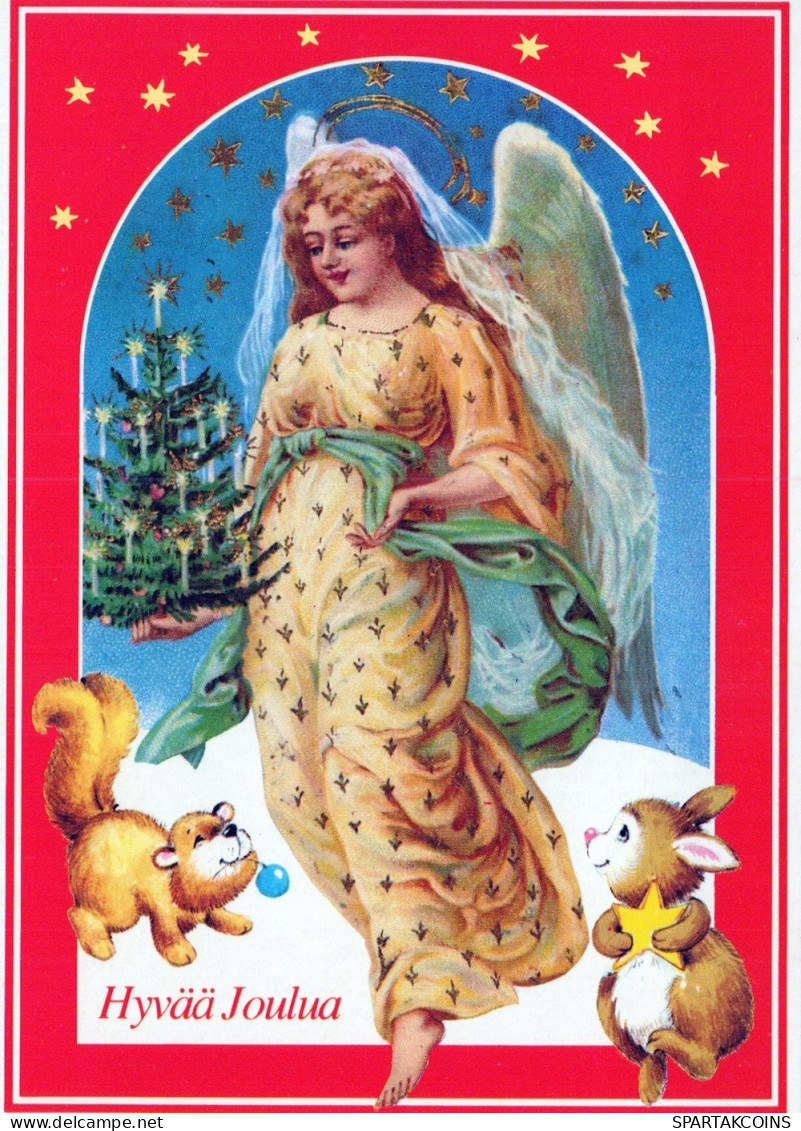 ANGELO Buon Anno Natale Vintage Cartolina CPSM #PAH663.IT - Angels