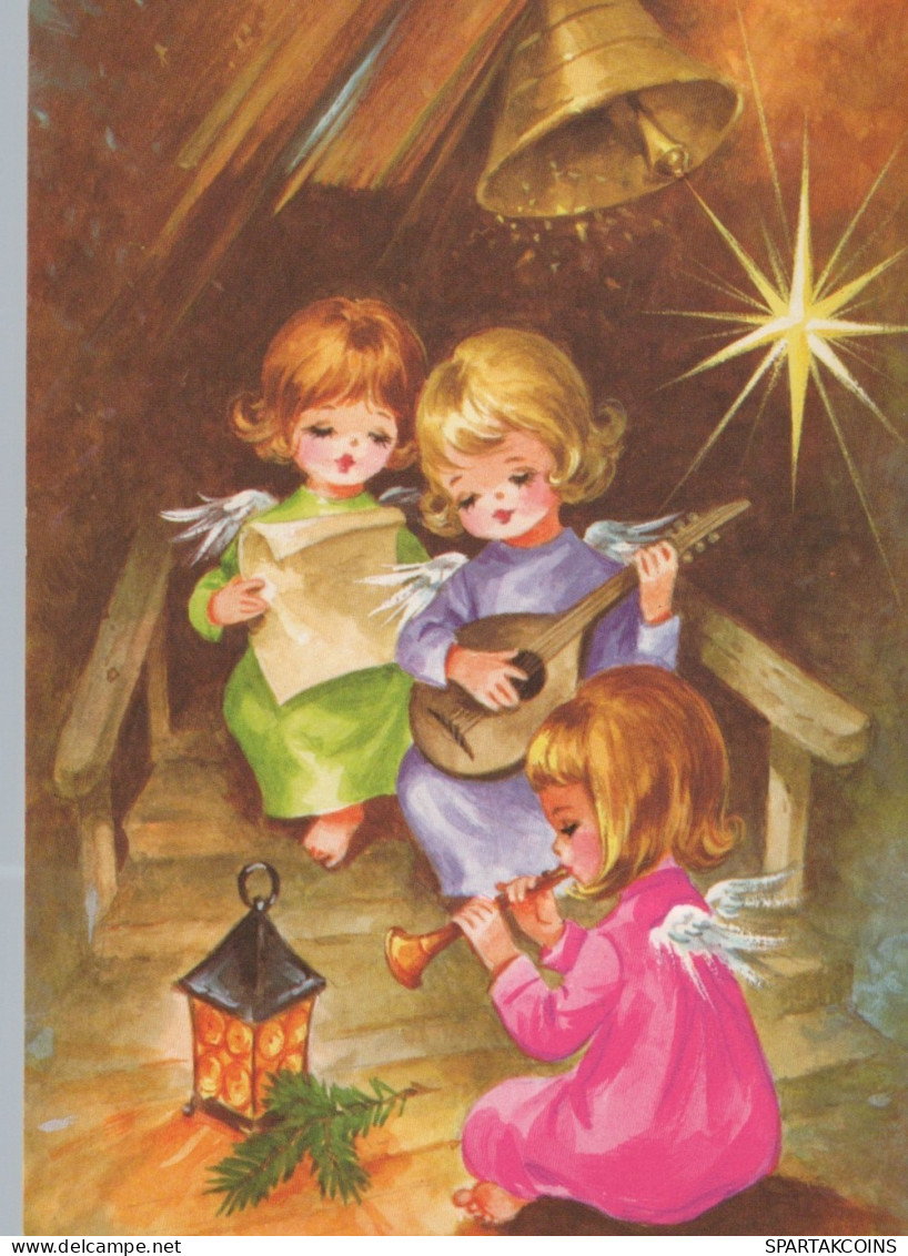 ANGELO Buon Anno Natale Vintage Cartolina CPSM #PAG970.IT - Angels
