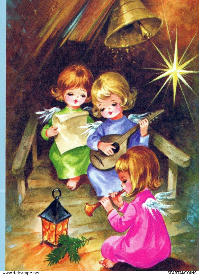 ANGELO Buon Anno Natale Vintage Cartolina CPSM #PAG970.IT - Angels