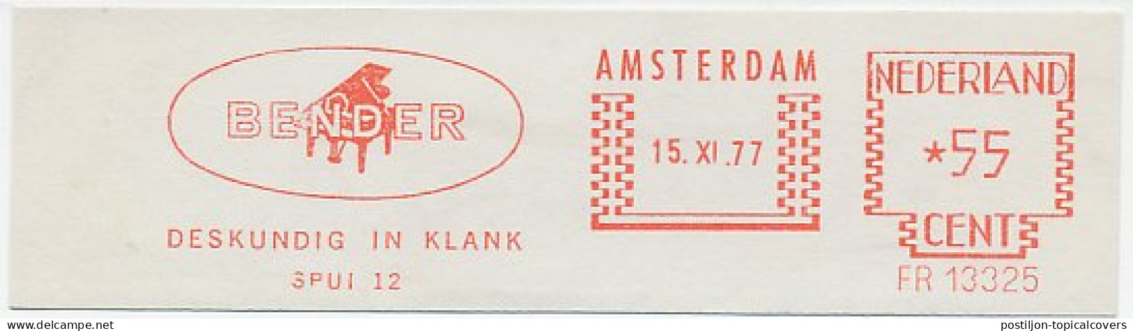 Meter Cut Netherlands 1977 Piano - Bender - Musik