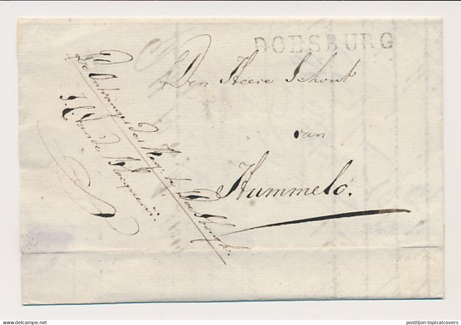 DOESBURG - Hummelo 1819 - ...-1852 Préphilatélie