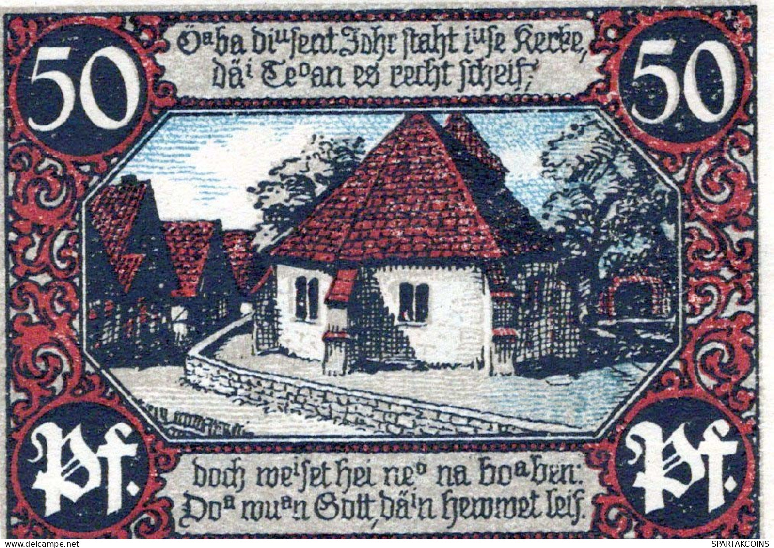 50 PFENNIG 1921 Stadt EISBERGEN Westphalia UNC DEUTSCHLAND Notgeld #PB084 - [11] Local Banknote Issues