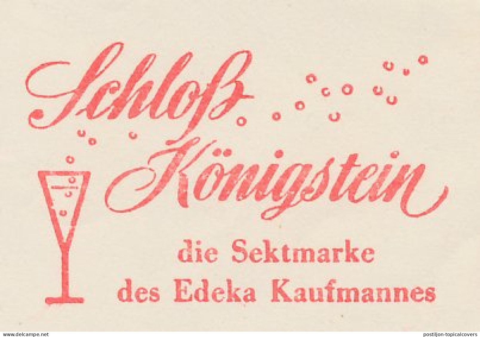 Meter Cover Germany 1958s Sekt - Champagne - Schloss Konigstein - Wein & Alkohol