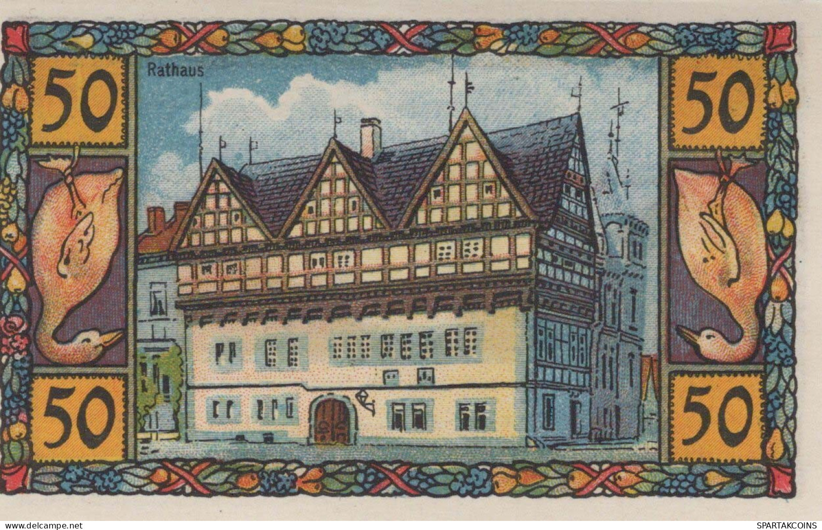 50 PFENNIG 1921 Stadt BLOMBERG IN LIPPE Lippe UNC DEUTSCHLAND Notgeld #PA244 - [11] Local Banknote Issues