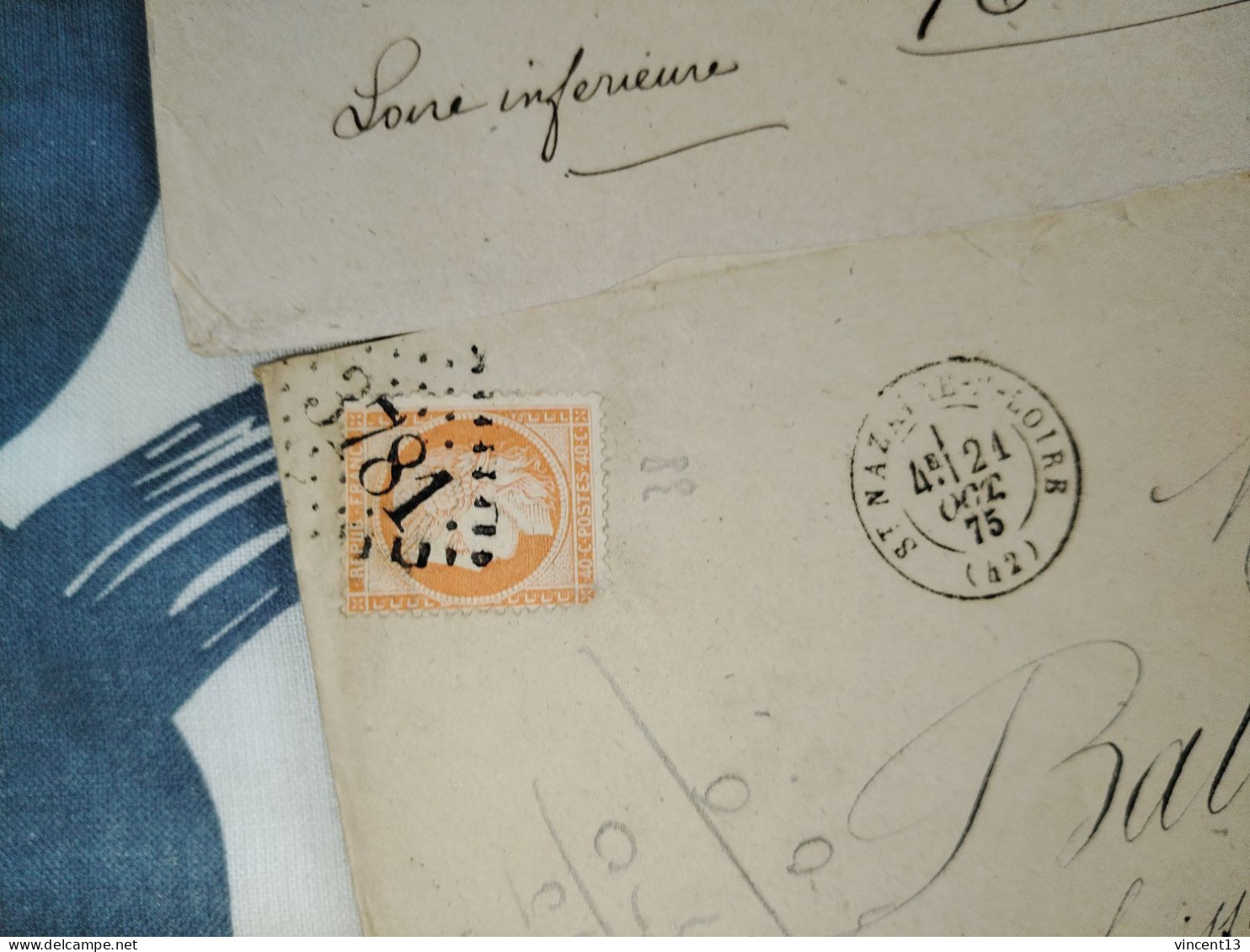 Lot De 2 Lettres France Cérès No ,38 - 1871-1875 Cérès