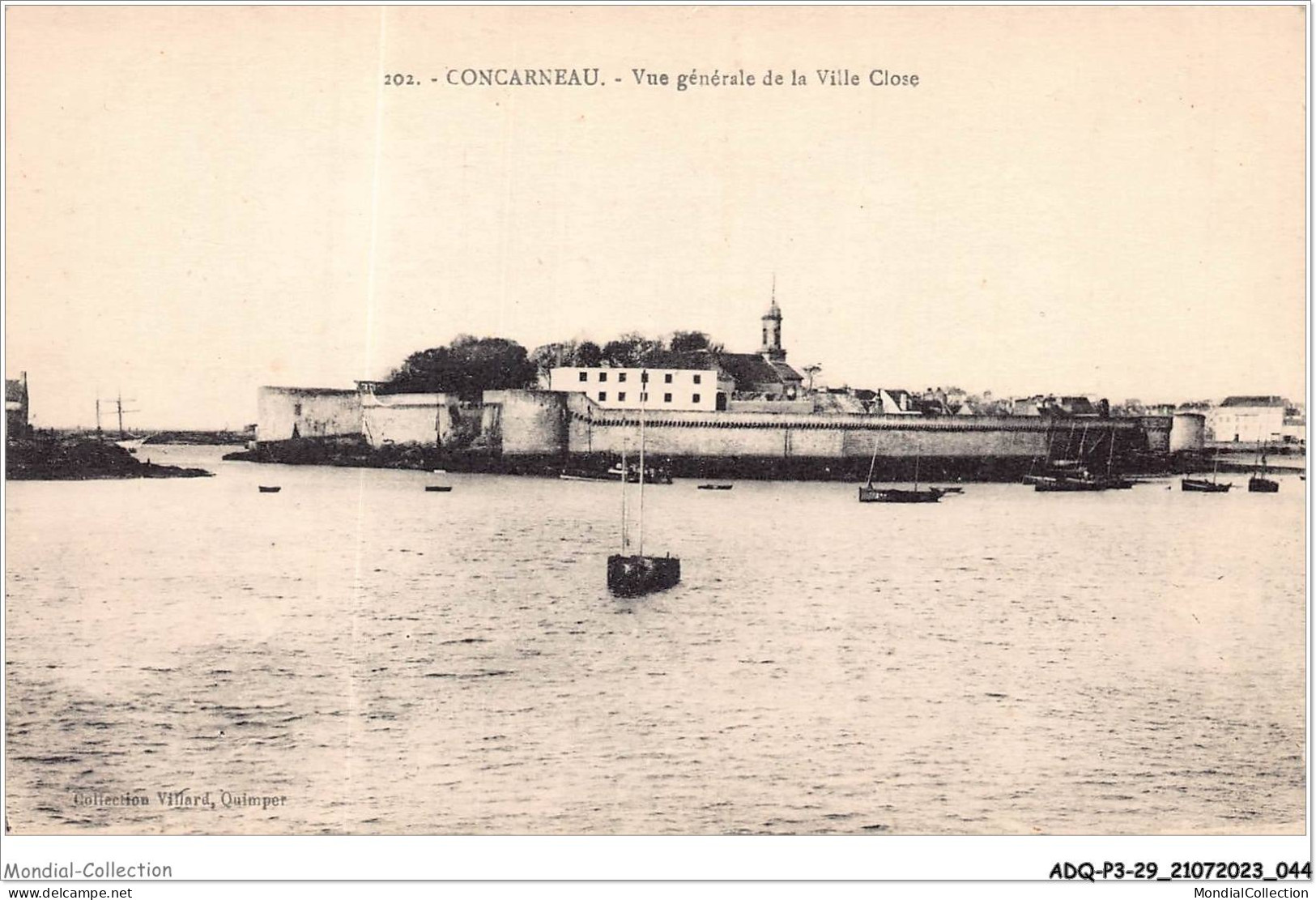 ADQP3-29-0209 - CONCARNEAU - Vue Générale De La Ville De Close - Concarneau