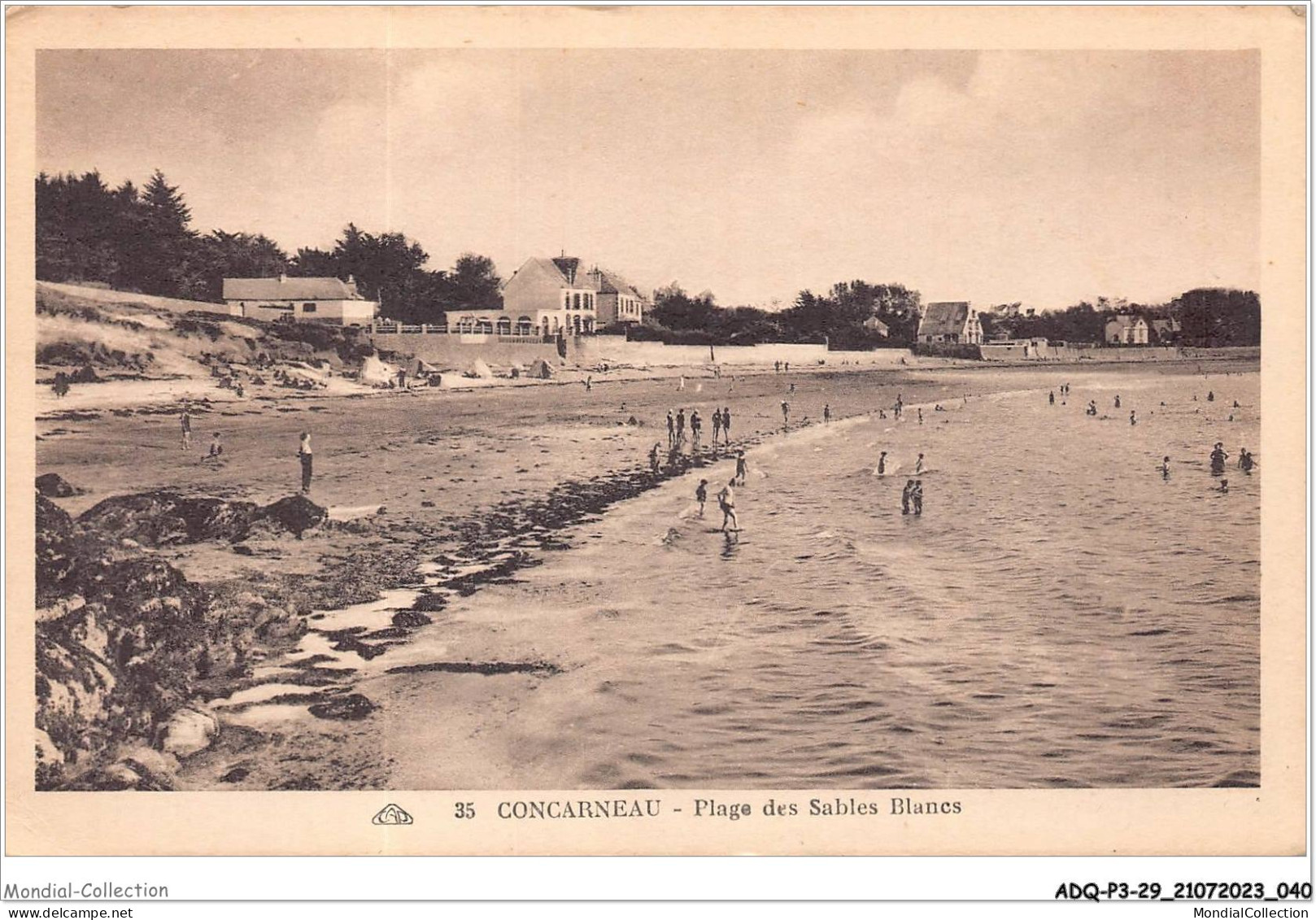 ADQP3-29-0207 - CONCARNEAU - Plage Des Sables Blancs - Concarneau