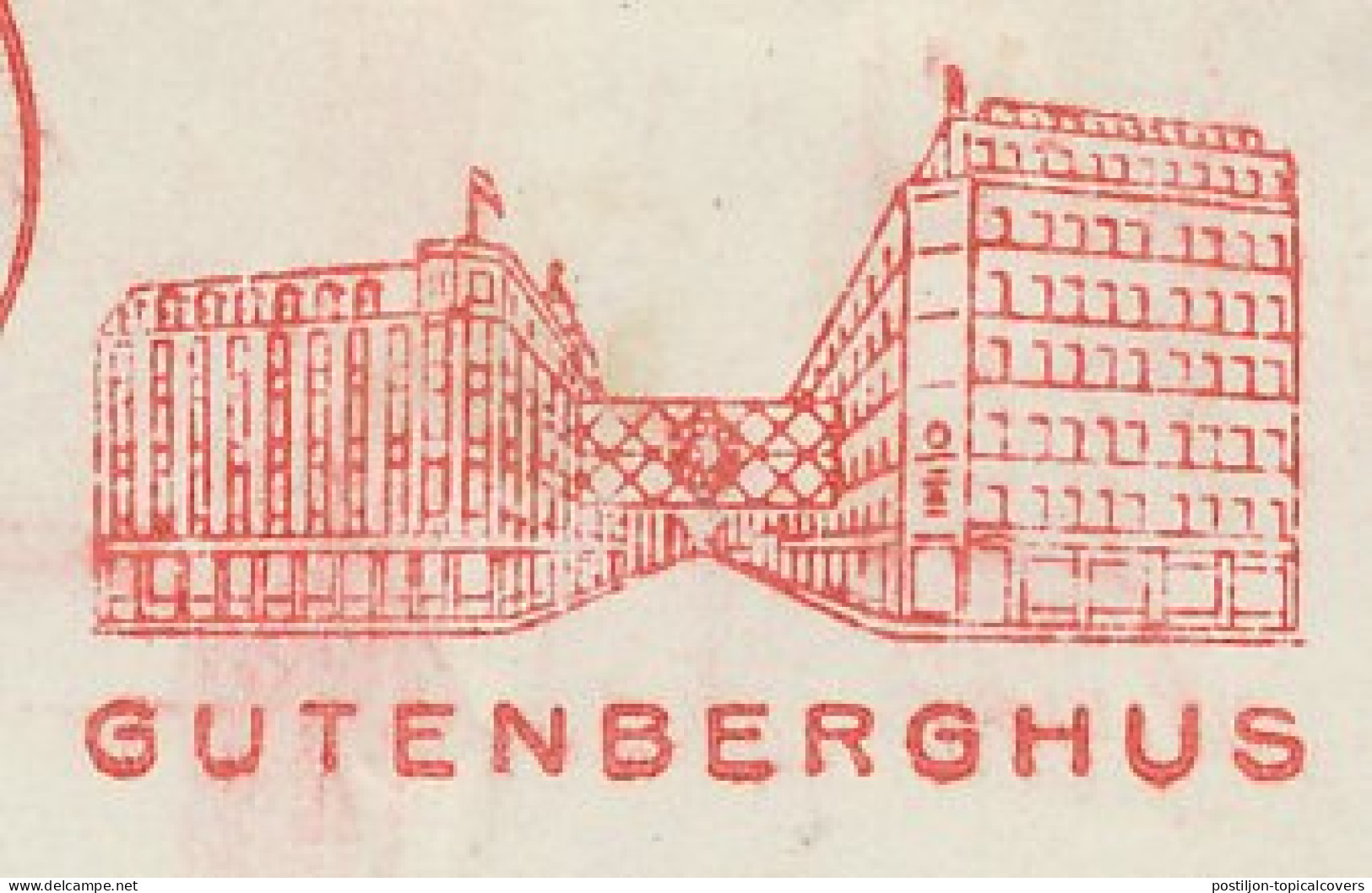Meter Address Label Denmark 1948 Media Group - Gutenberghus - Johannes Gutenberg - Unclassified