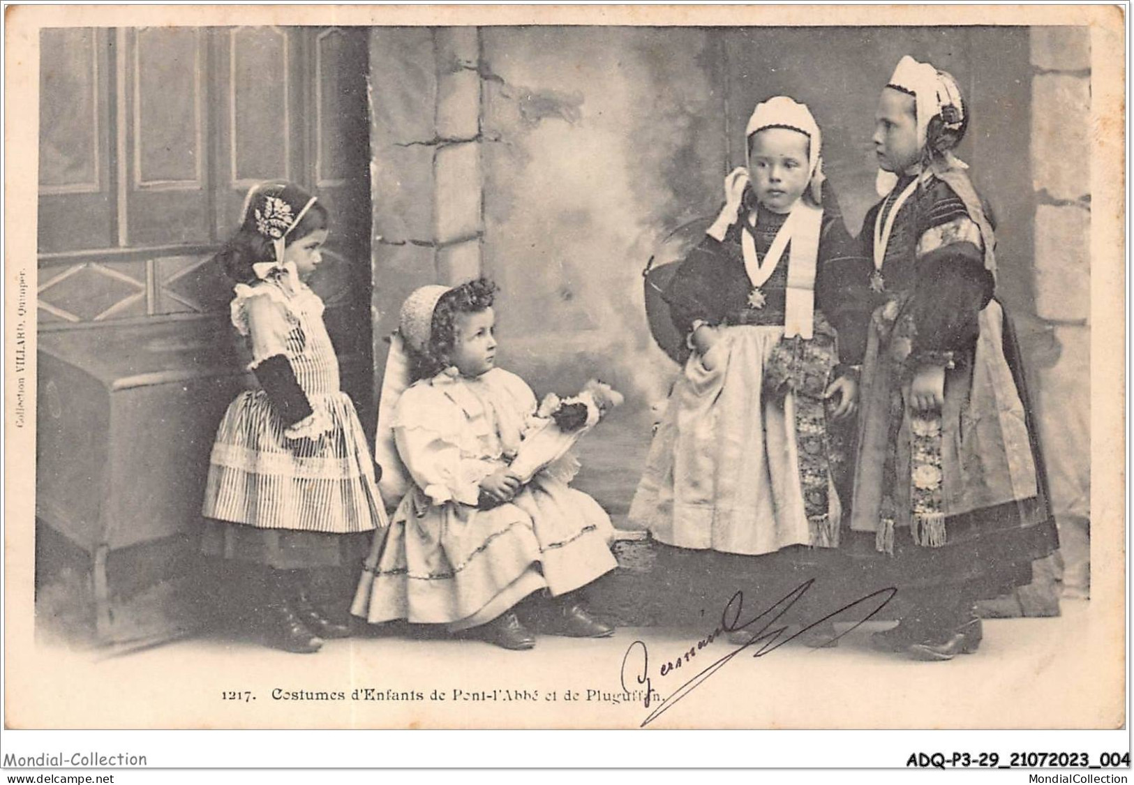 ADQP3-29-0189 - PONT-L'ABBE - Costumes D'enfants De Pont-l'abbé Et De Pluguffan - Pont L'Abbe