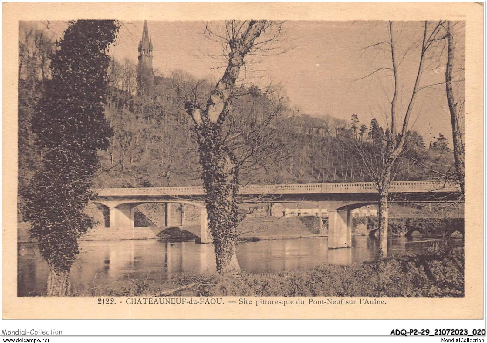 ADQP2-29-0092 - CHATEAUNEUF-du-FAOU - Site Pittoresque Du Pont-neuf Sur L'aulne - Châteauneuf-du-Faou