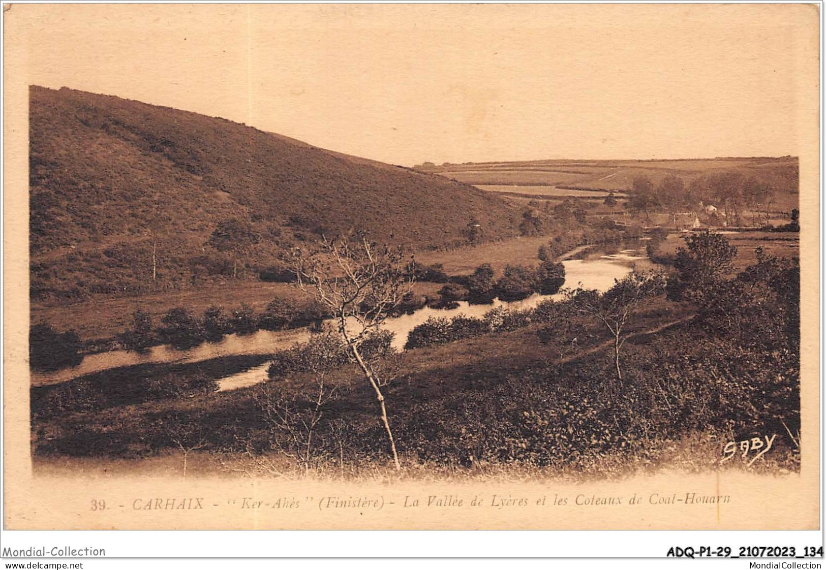 ADQP1-29-0068 - CARHAIX - Ker-ahès - Finistère - La Vallée De Lyéres Et Les Coteaux De Coat-houann - Carhaix-Plouguer