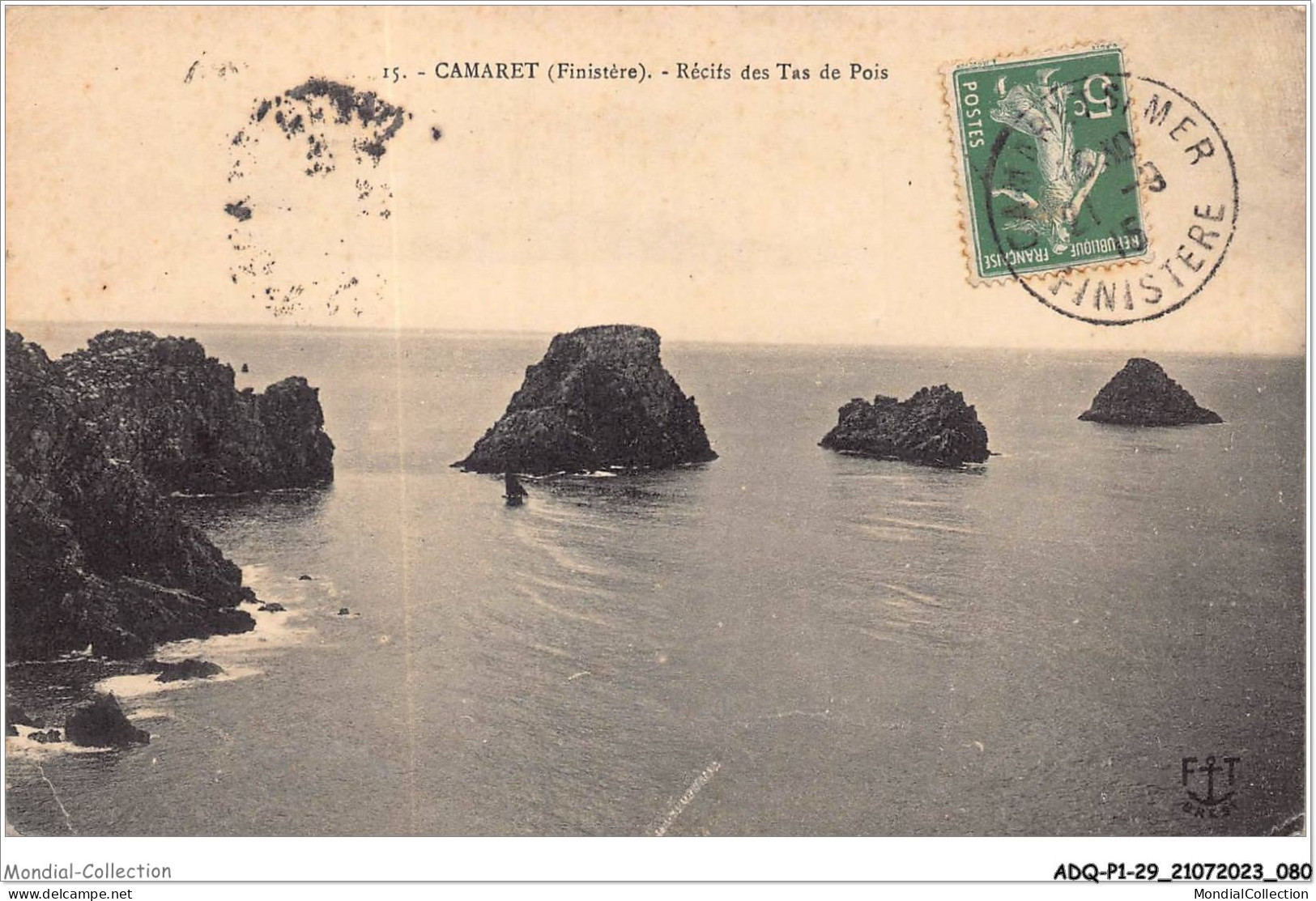 ADQP1-29-0041 - CAMARET - Finistère - Récifs Des Tas De Pois - Camaret-sur-Mer