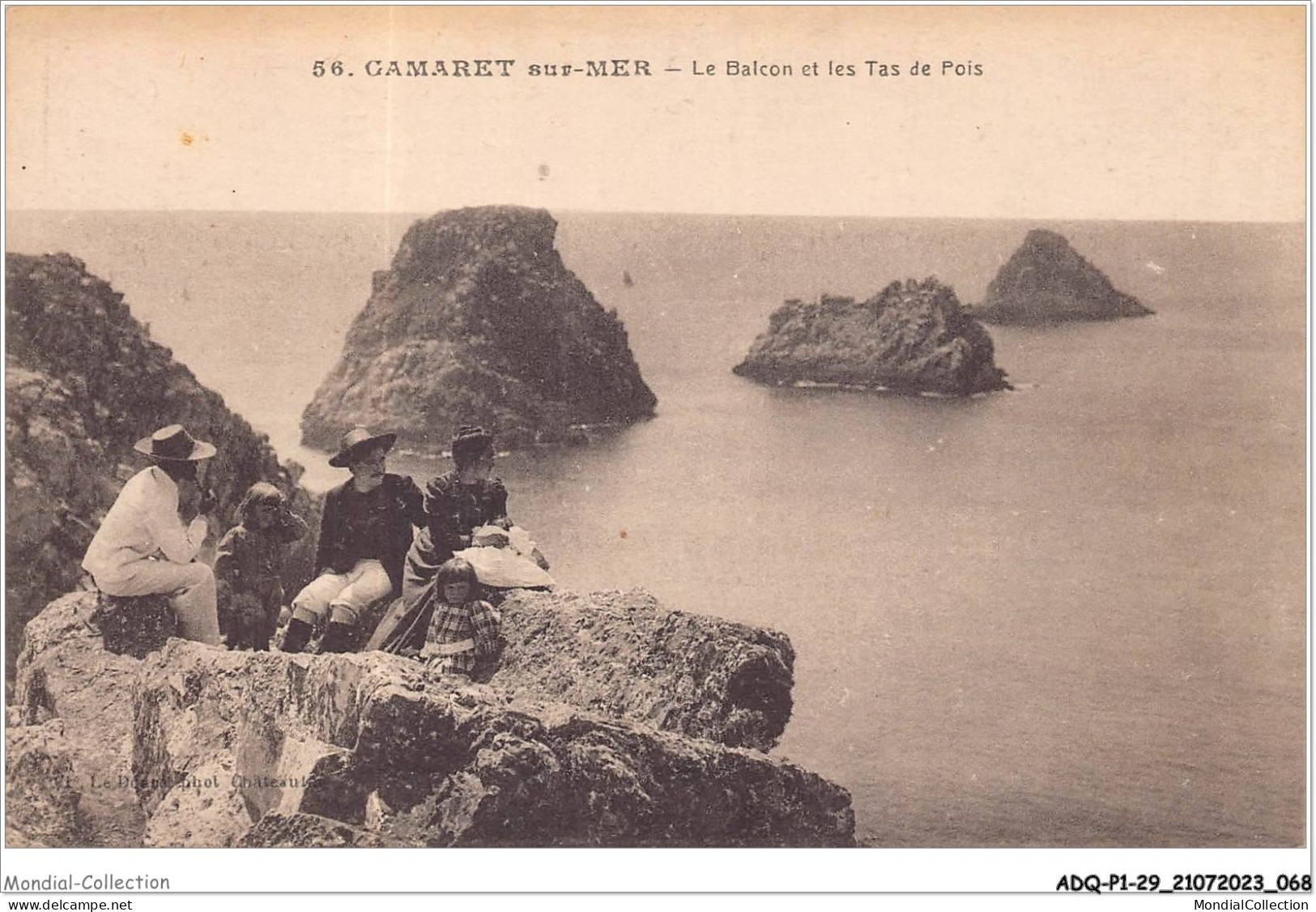 ADQP1-29-0035 - CAMARET-SUR-MER - Le Balcon Et Les Tas De Pois - Camaret-sur-Mer